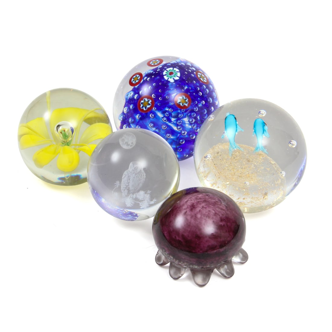 Collection of Art Glass Paperweights (1 of 4)