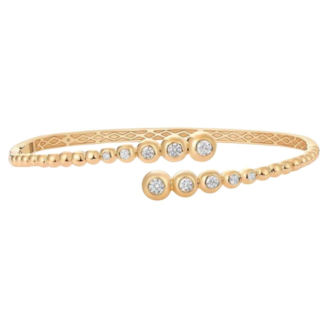 Shine Brilliant 14K (or 18k upon request) Yellow Gold Bangle Bracelet (1 of 4)
