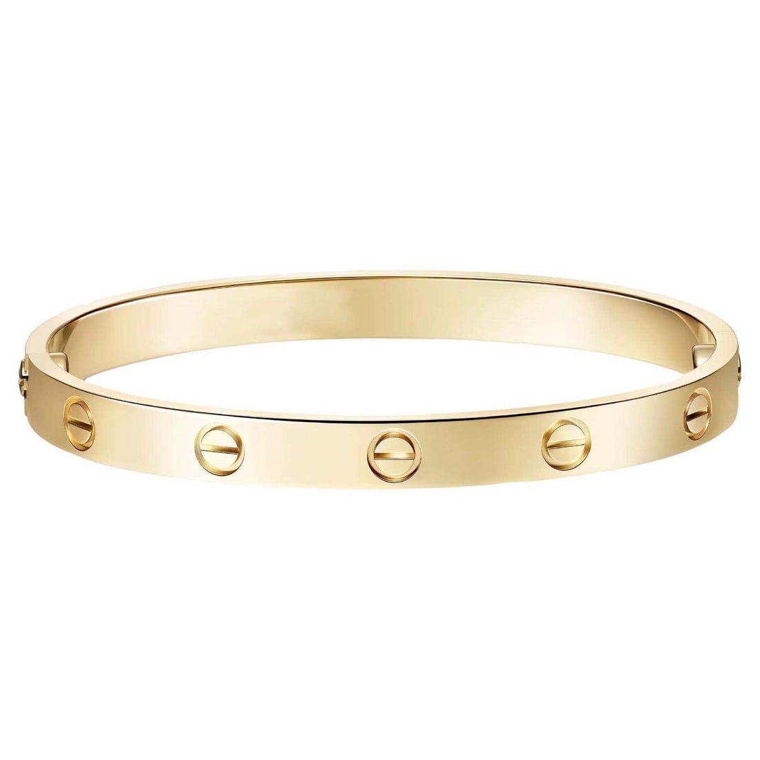 Iconic Luxury 18K Yellow Gold Bangle Bracelet (1 of 4)