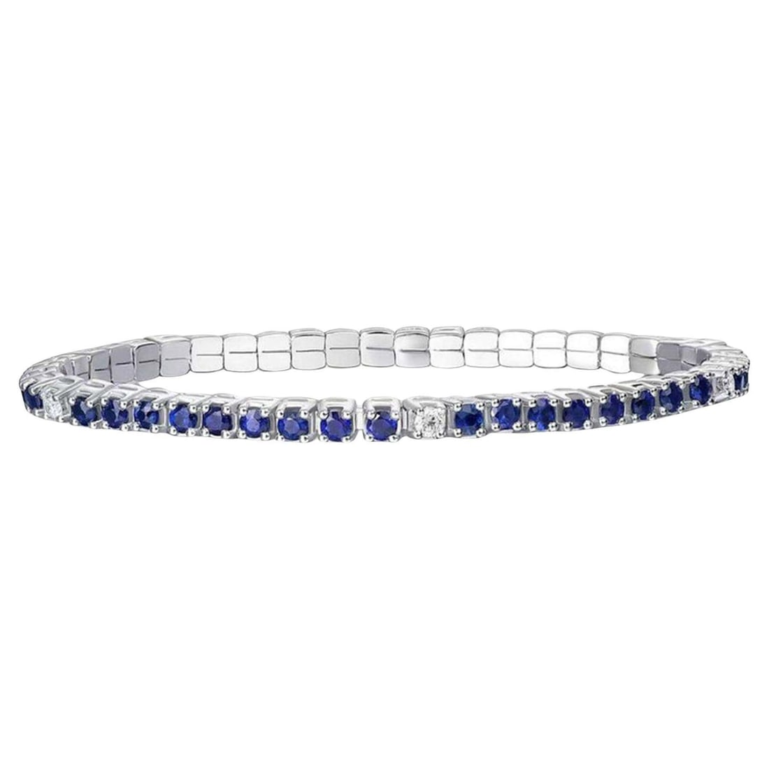 Radiance Aquamarine 14K (or 18k upon request) Yellow Gold Diamond Bracelet (1 of 3)