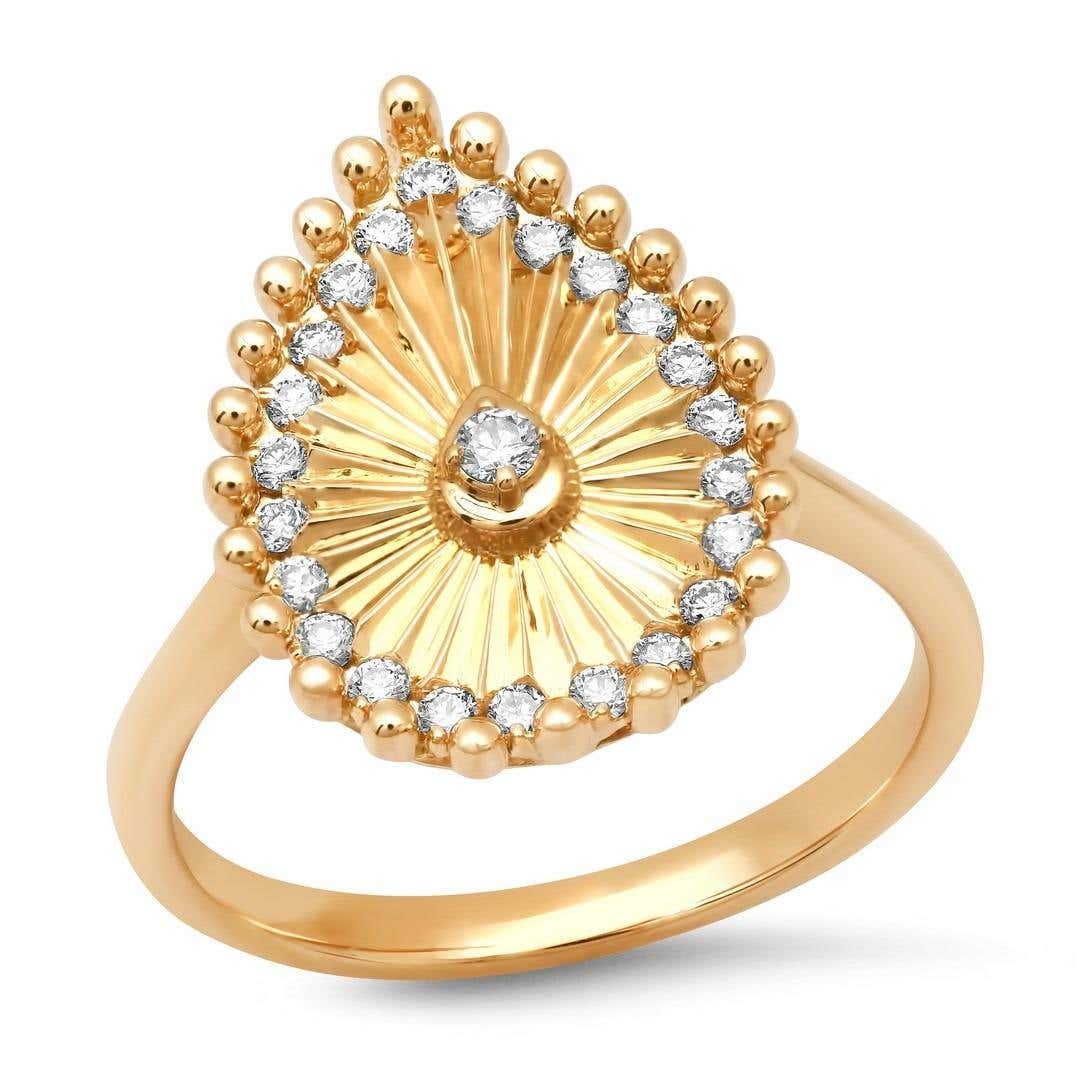 Moonbeam Essence 14K Yellow Gold Diamond Eternity Ring - 3