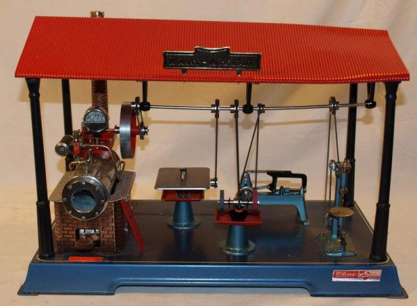 Steam Engine: Wilesco D141 steam engine work shop. Measures 17" long x 11.5" tall x 10" wide.