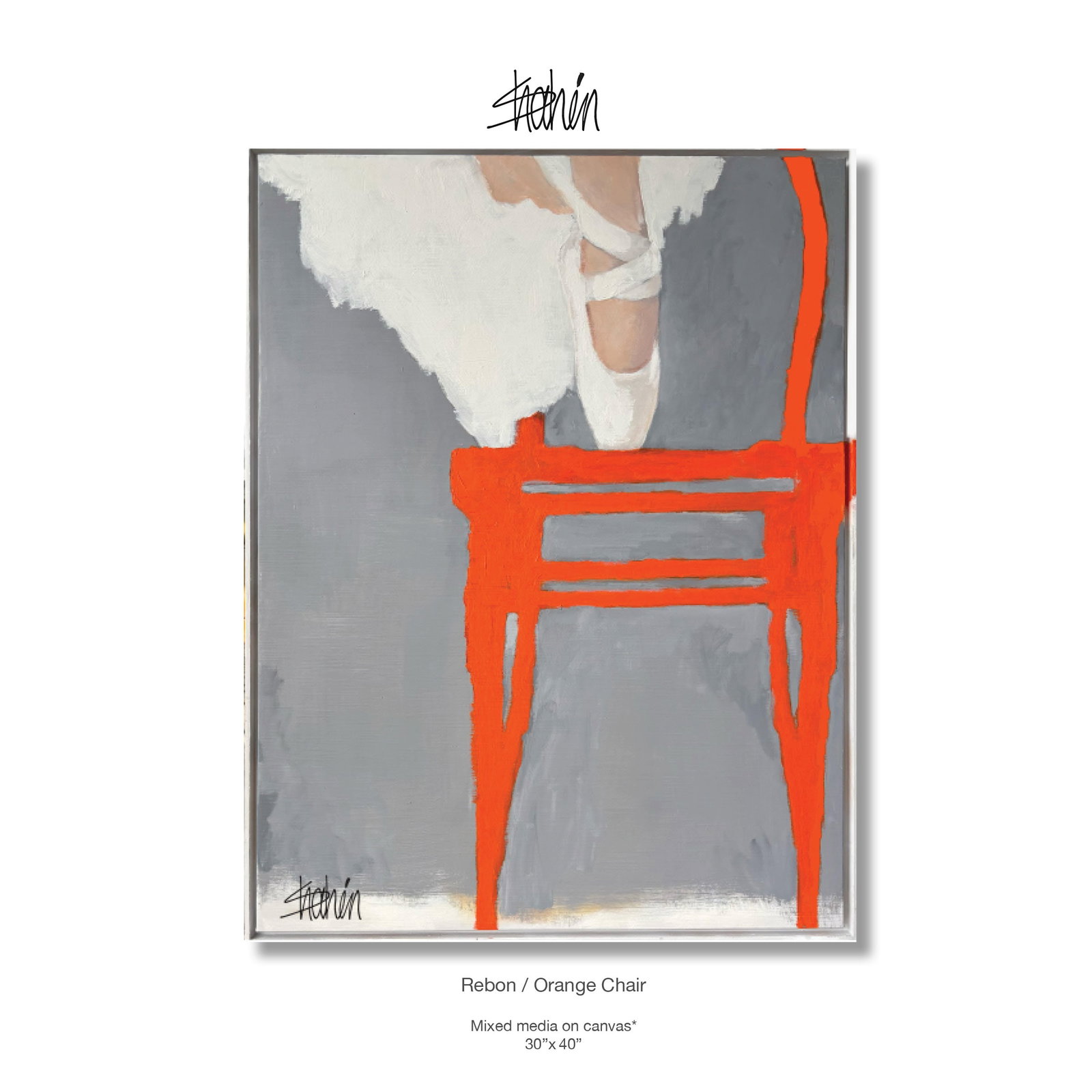 Rebon / Orange Chair Mix Media (Shaheen Zorokian) (1 of 1)