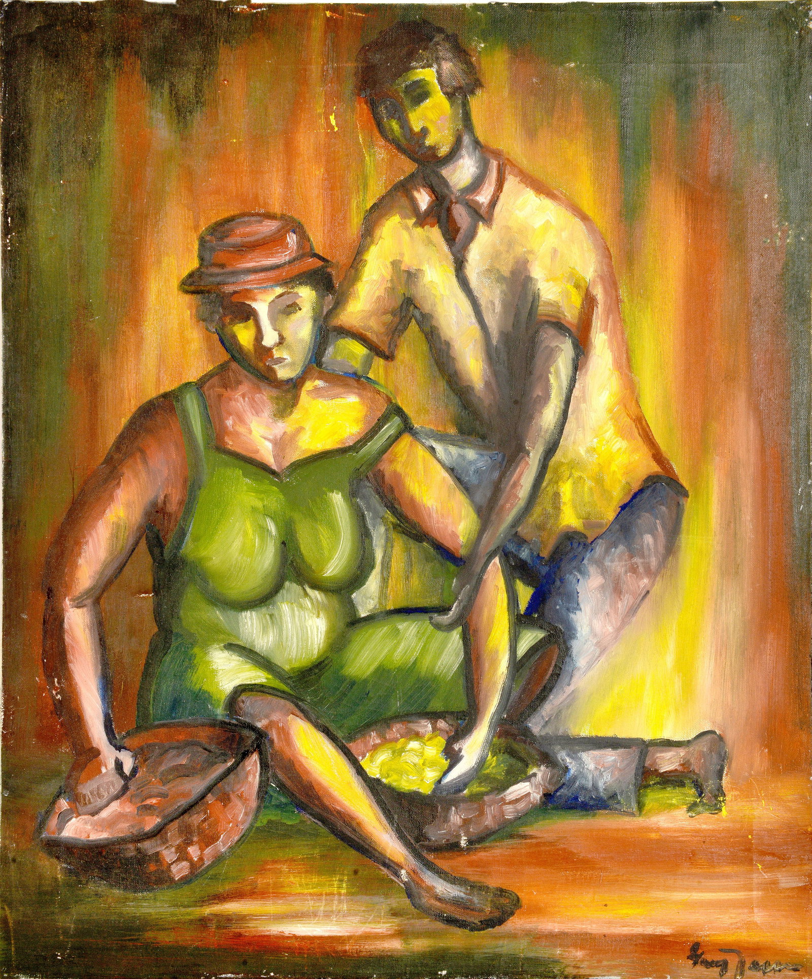 Harvest Harmony , Oil On Canvas By Jean Henry (1 of 2)