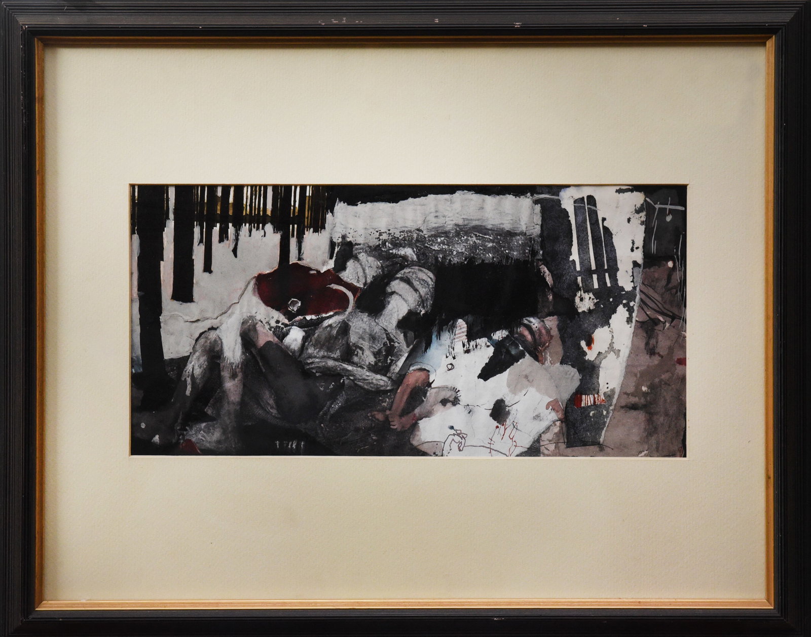 Mix Media: Mix Media Lithograph Size: 22" x17"
