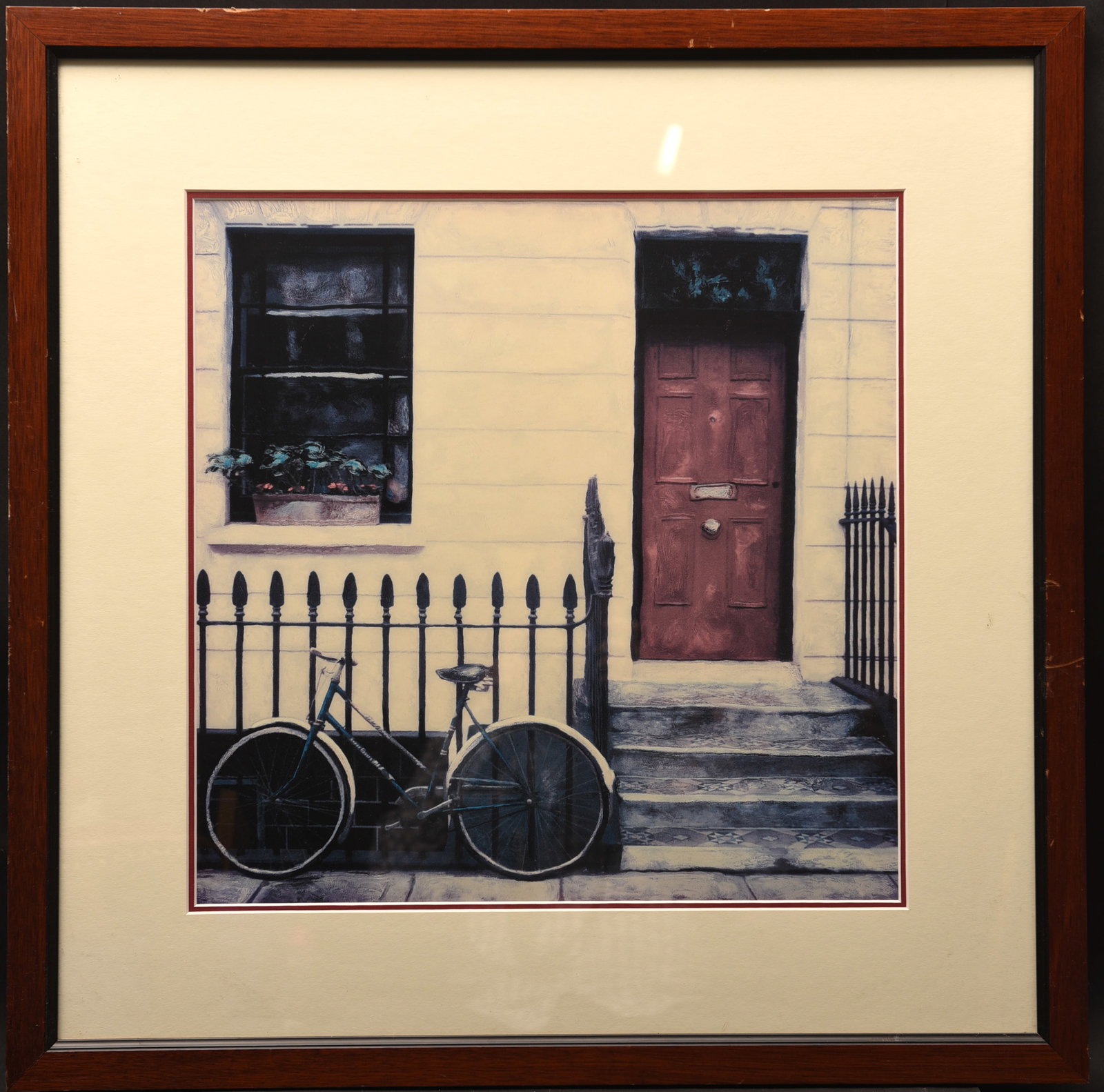 London Pause (Bicycle and Red Door) (1 of 1)
