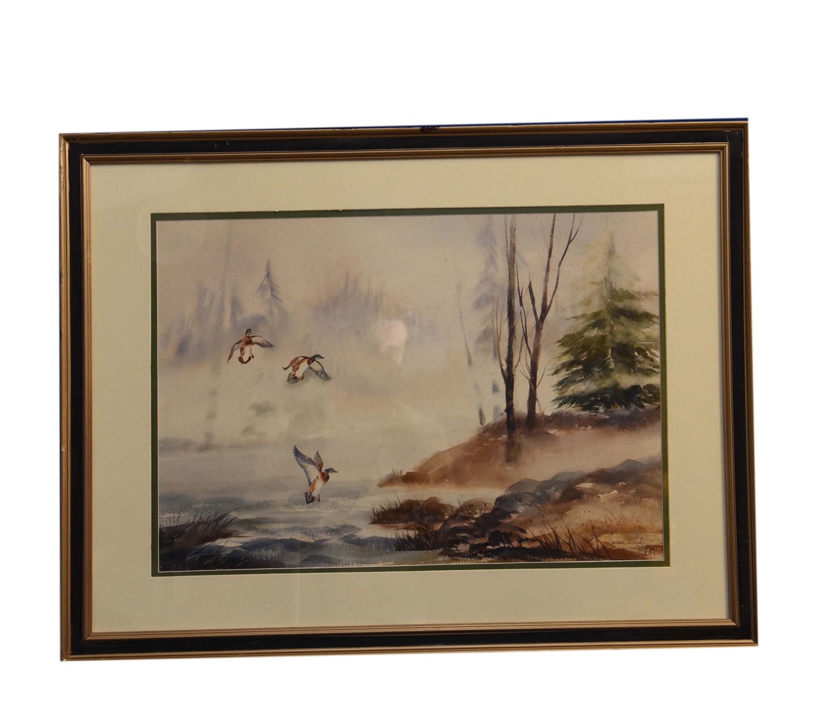 Misty Morning Ascent, Watercolor, By Barbara Lloyd (1 of 1)