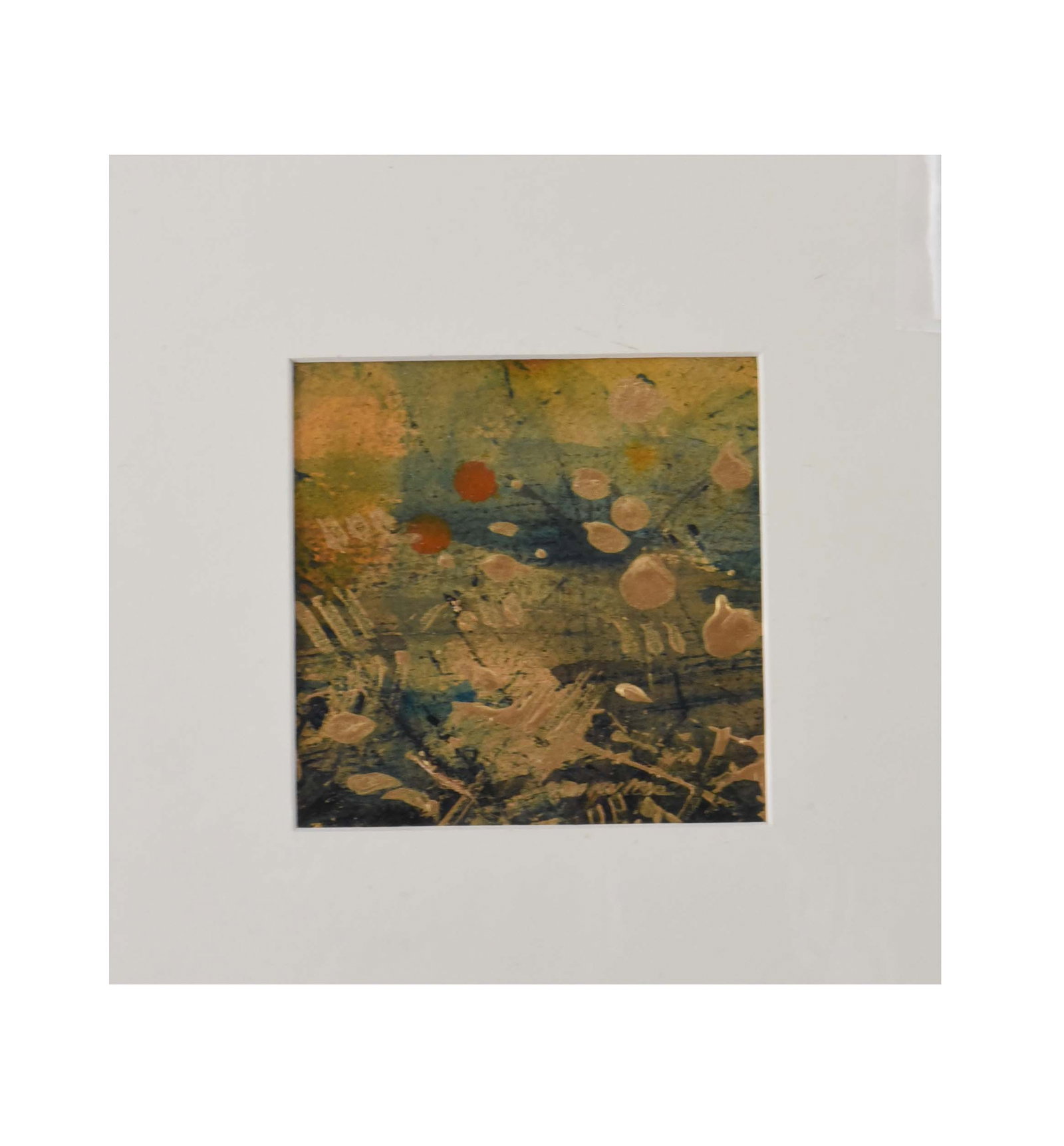 Argulles Abstract - Original Oil on Paper (10" x 10") (1 of 1)