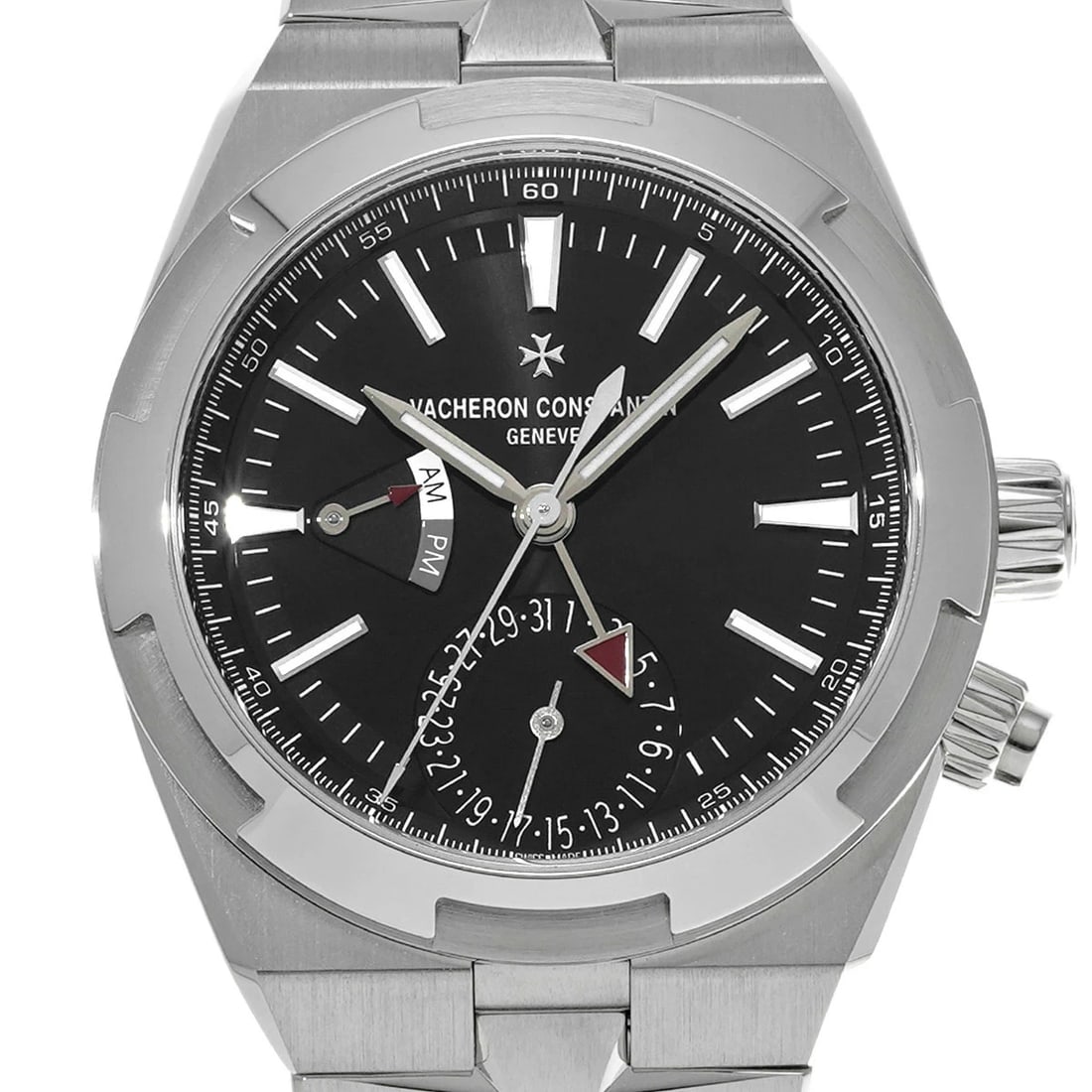 VACHERON CONSTANTIN Overseas Dual Time 7920V/210A-B546 Black Men's Watch: Condition:Pre-owned Brand:VACHERON CONSTANTIN Model / Name:Overseas Dual Time Reference No. (Ref):7920V/210A-B546 Gender / Fit:Men's Dial Color:Black Case / Strap Material:Stainless Steel Band Color:S
