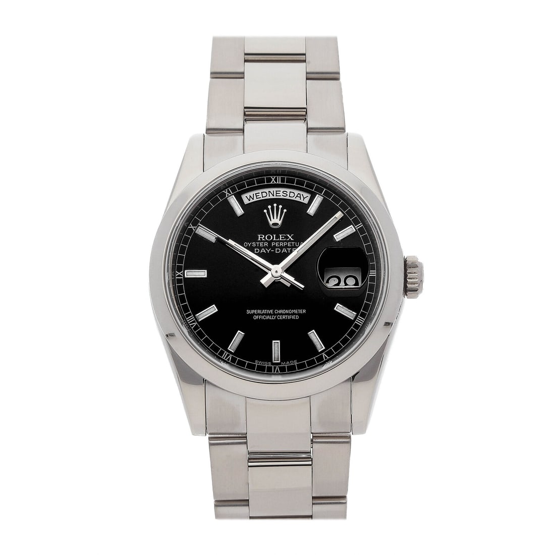 Rolex Day-Date Automatic 36mm White Gold Mens Oyster Bracelet Watch 118209 (1 of 4)