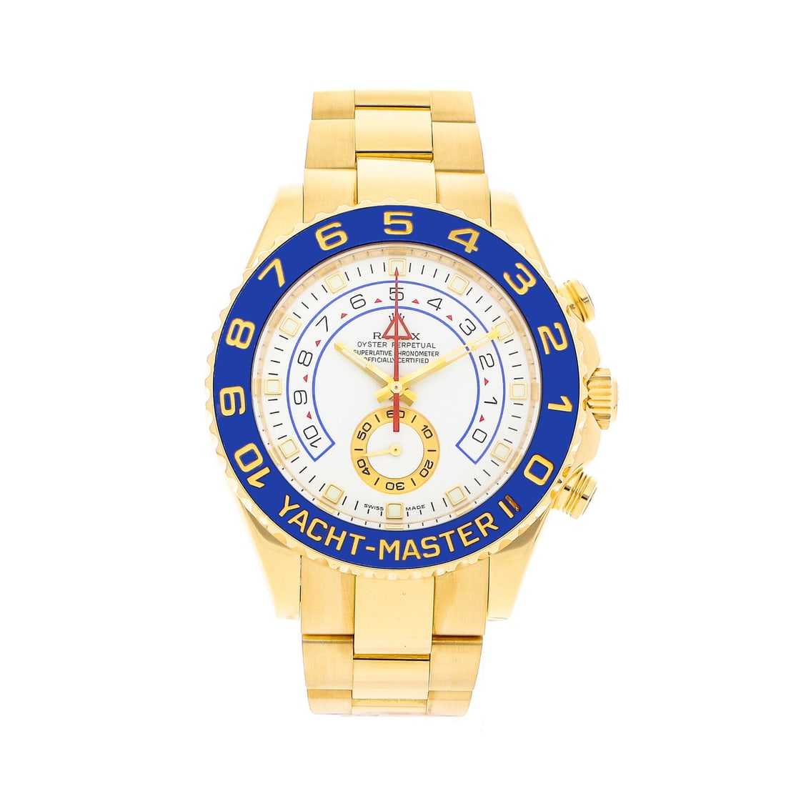 Rolex Yacht-Master II Automatic 44mm Yellow Gold Men Oyster Bracelet Watch 116688 (1 of 4)