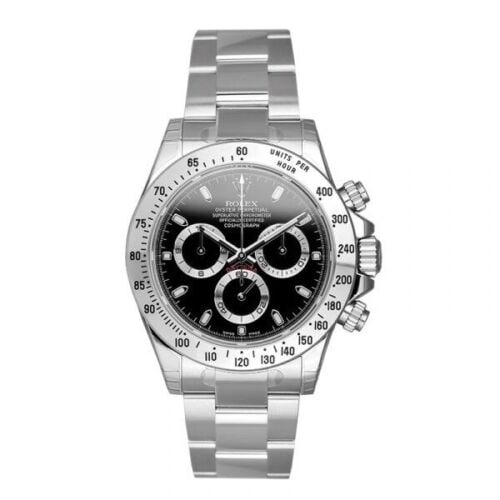 Rolex Cosmograph Deyona 116520 Stainless Steel Automatic Black Dial Men's Watch: Condition: Pre-owned Brand / manufacturer :Rolex Product name :Rolex Cosmograph Deyona 116520 Stainless Steel Automatic Black Dial Men's Watch Part no :116520 Material : SS Product rank : Second-hand 