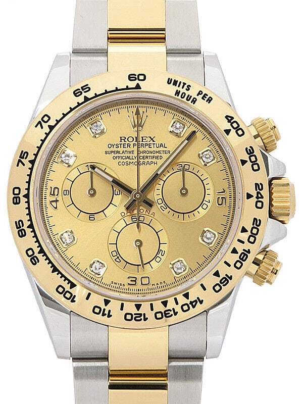 Rolex Cosmograph Daytona 8P Diamond 116503G Champagne Gold Dial Men's Watch: Condition:Pre-owned Brand / manufacturer : Rolex Product name : Rolex Cosmograph Daytona 8P Diamond 116503G Champagne Gold Dial Men's Watch Part no : 116503G Material : SS/YG Product rank : Second-han