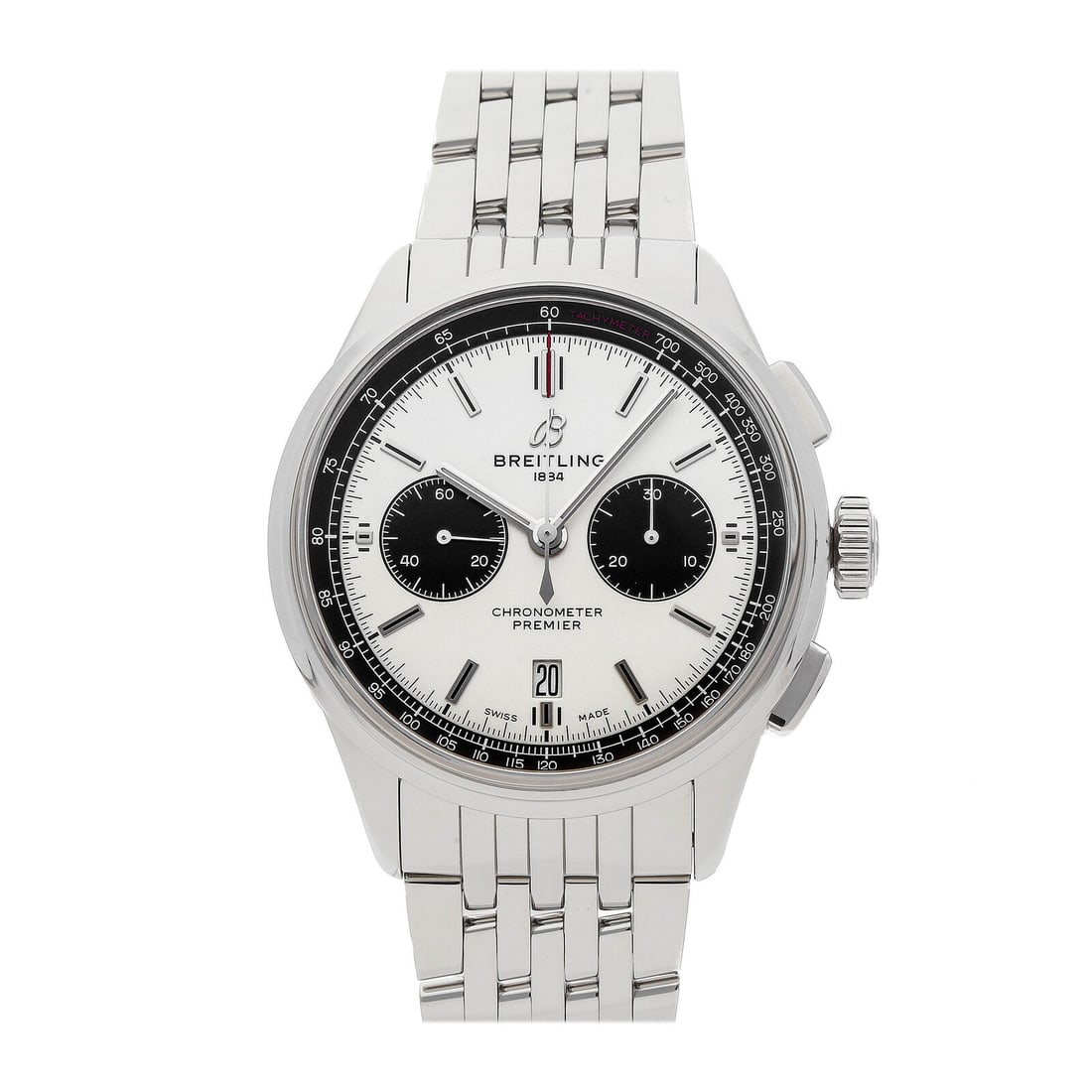 Breitling Premier B01 Chrono Auto Steel Mens Bracelet Watch Date AB0118221G1A1: Condition:Pre-owned Brand:Breitling Movement:Automatic Case Size:42mm Hour Markers:Index Watch Shape:Round Caseback:Solid Features:Chronograph, Date, Tachymeter Gender:Men Band Material:Stainless Stee
