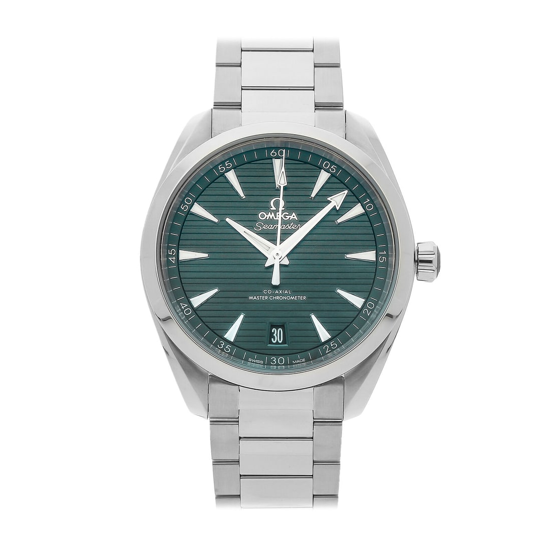 Omega Seamaster Aqua Terra 150m Auto Steel Mens Watch Date 220.10.41.21.10.001: Condition:Pre-owned Brand:Omega Movement:Automatic Case Size:41mm Hour Markers:Index Watch Shape:Round Caseback:Exhibition Features:Date Gender:Men Band Material:Stainless steel Band Color:Silver Buck