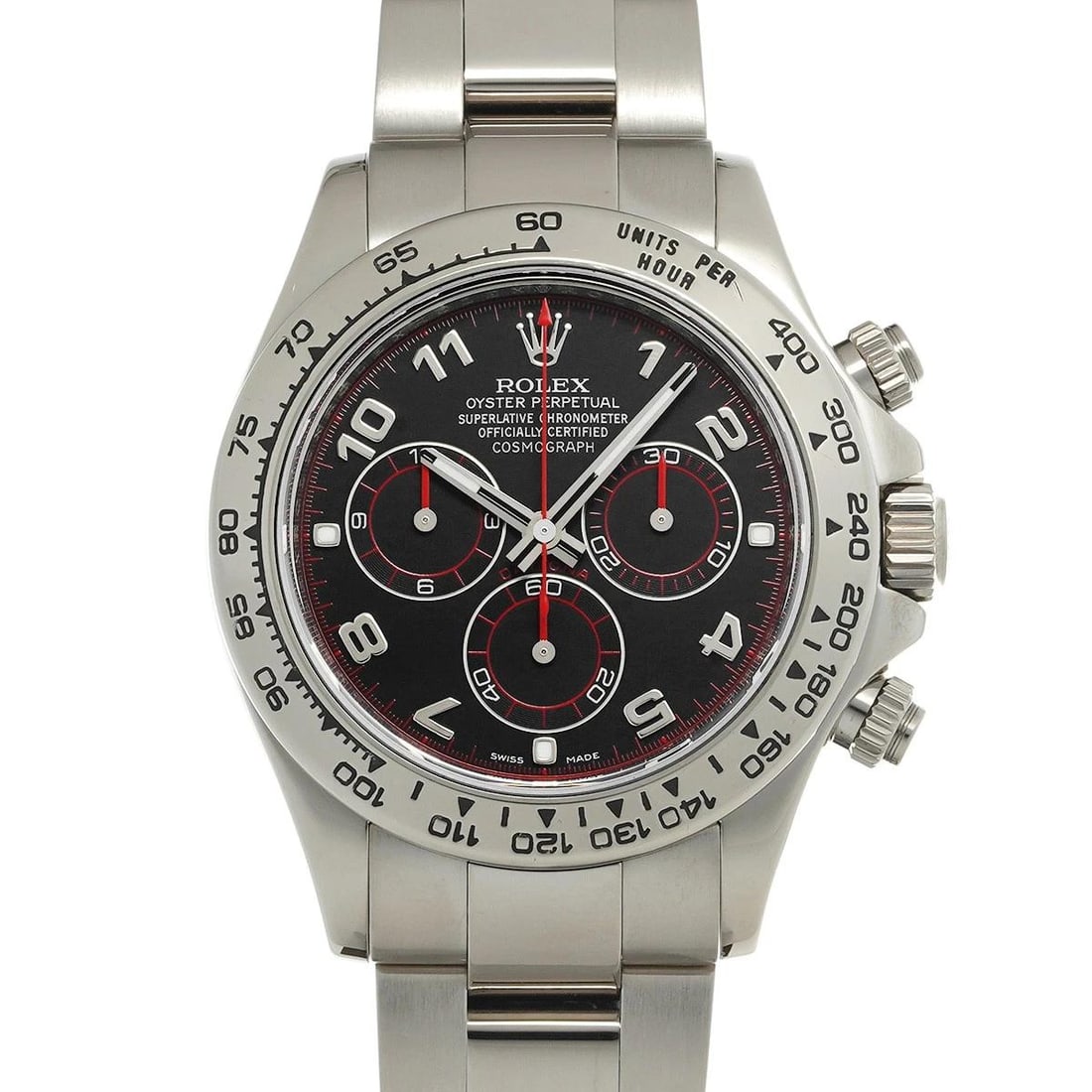 ROLEX Cosmograph Daytona 116509 gray WATCH: Condition:Pre-owned Genre:Wristwatch/mens Brand:ROLEX Model Number:116509 Movement:Mechanical Automatic Dial Color:gray CaseWhite gold Windproof Material:Sapphire Crystal Glass Bezel:White gold Bracel