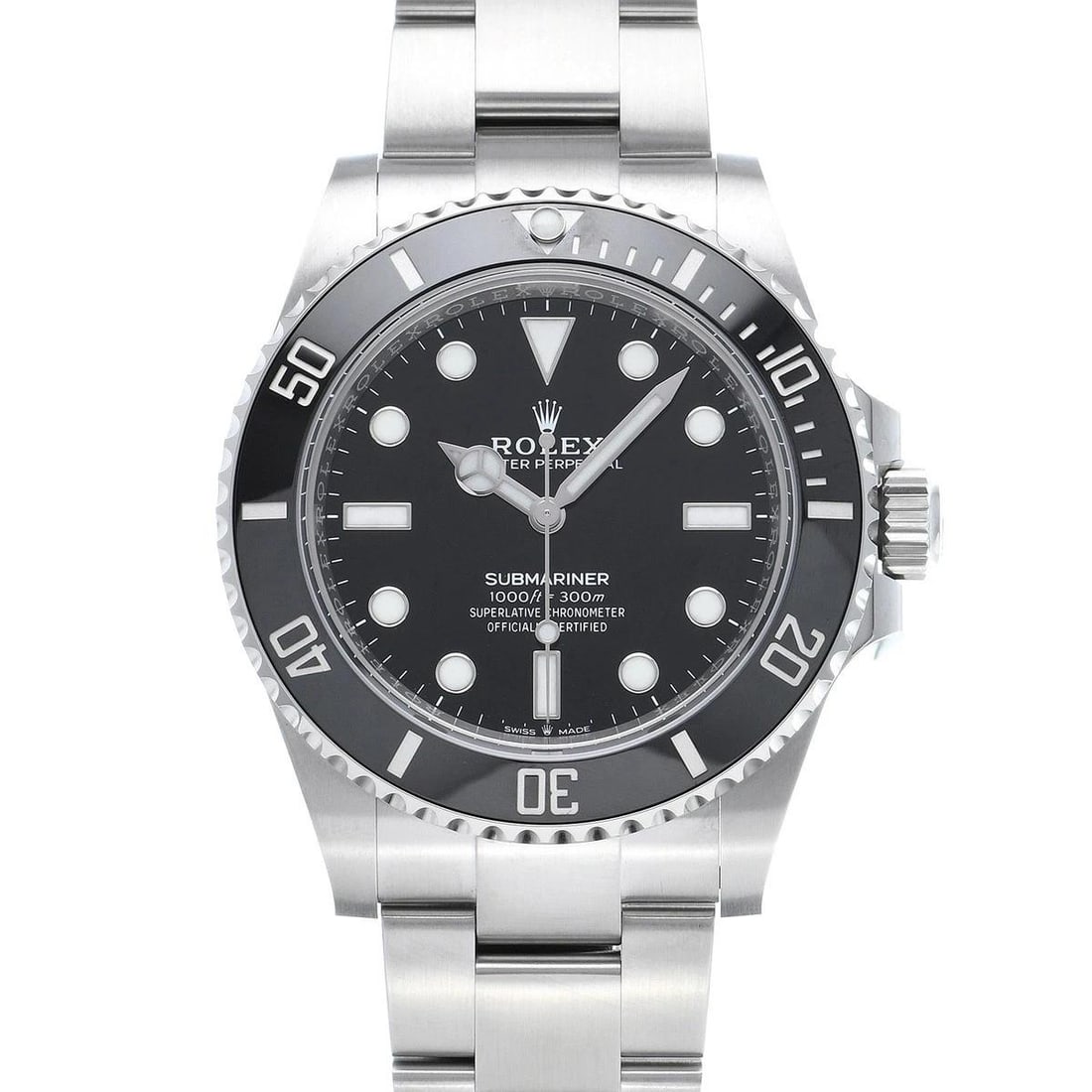 ROLEX Submariner 124060 black WATCH: Condition:Pre-owned Genre:Wristwatch/mens Brand:ROLEX Model Number:124060 Movement:Mechanical Automatic Dial Color:black Case:Stainless steel Windproof Material:Sapphire Crystal Glass Bezel:Stainless 