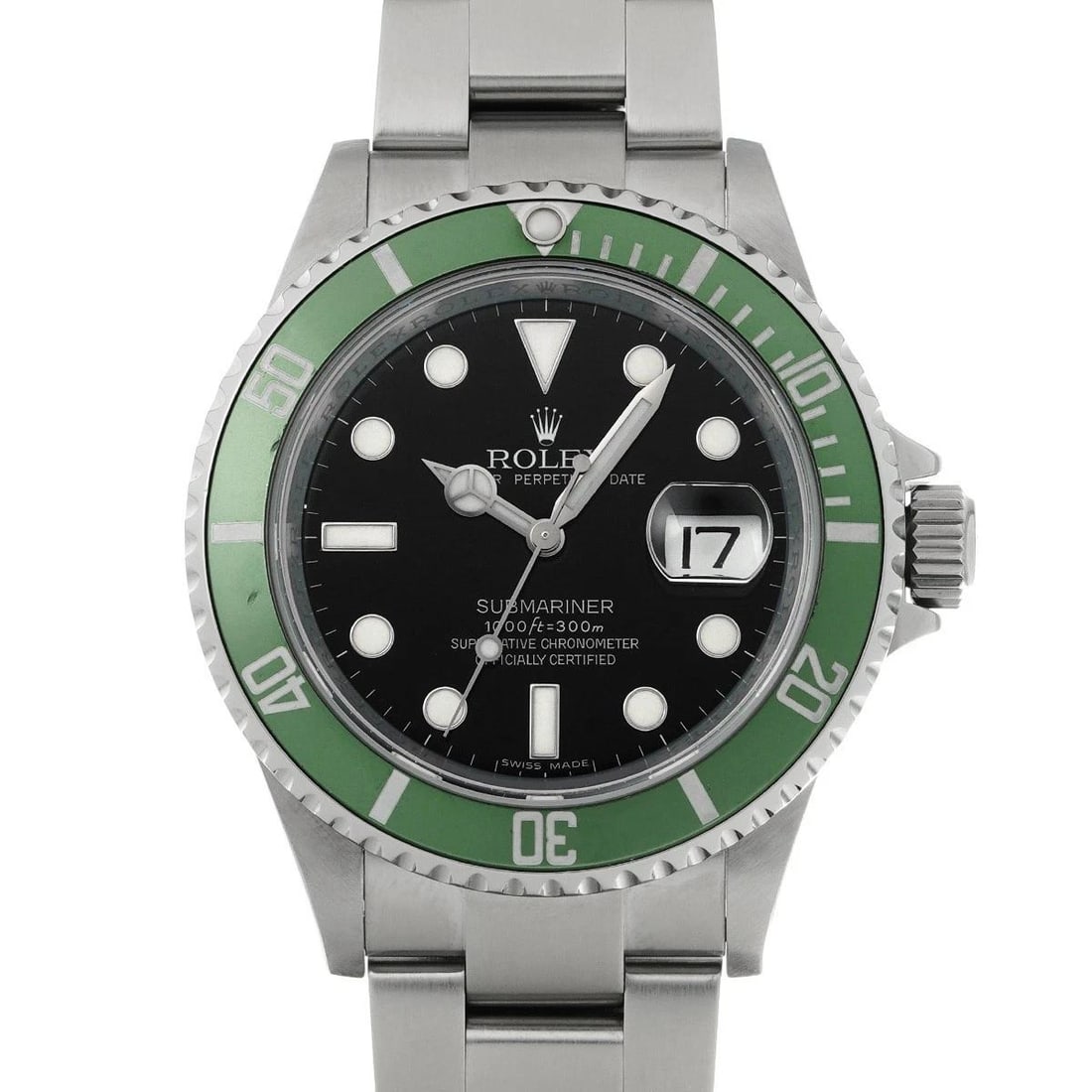 ROLEX Submariner Date 16610LV Black WATCH: Condition:Pre-owned Genre:Wristwatch/mens Brand:ROLEX Model Number:16610LV Movement:Mechanical Automatic Dial Color:black Case:Stainless steel Windproof Material:Sapphire Crystal Glass Bezel:Stainless