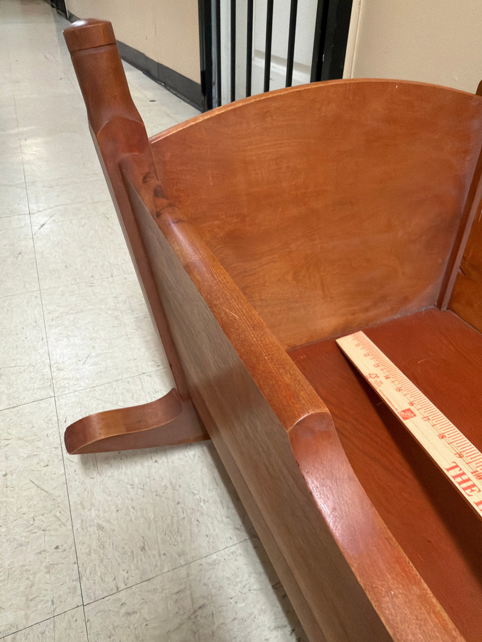 Solid wooden rocking cradle - 5