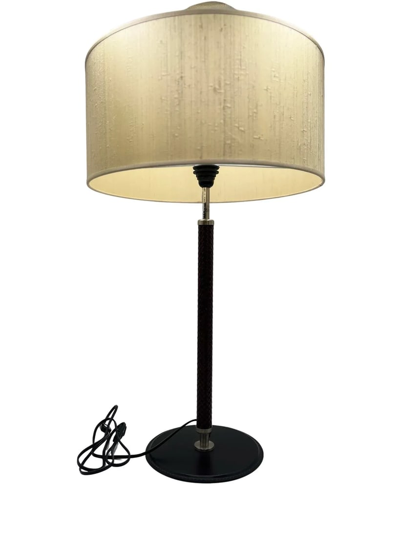 Pair, Arte Flash for Natuzzi "Ludovica" Leather Wrapped Table Lamps - 2