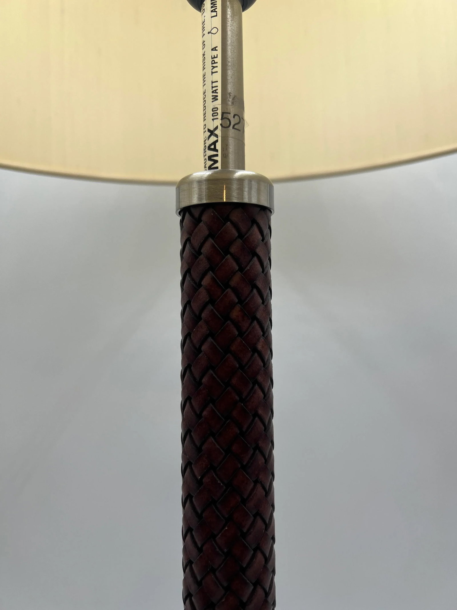 Pair, Arte Flash for Natuzzi "Ludovica" Leather Wrapped Table Lamps - 7