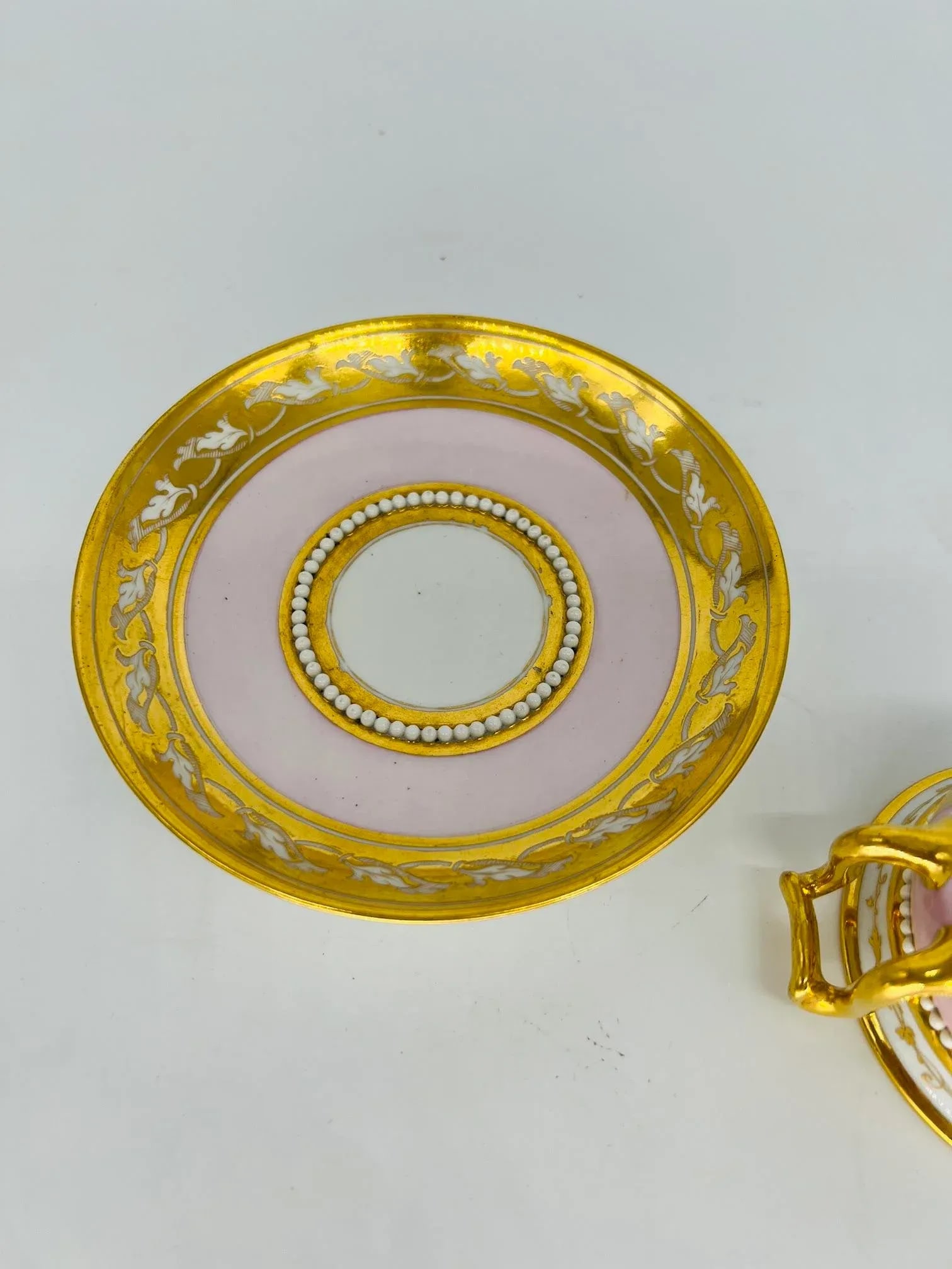 Flight Barr & Barr Porcelain Cabinet Cup & Saucer Attr: Thomas Baxter Circa 1815 - 9