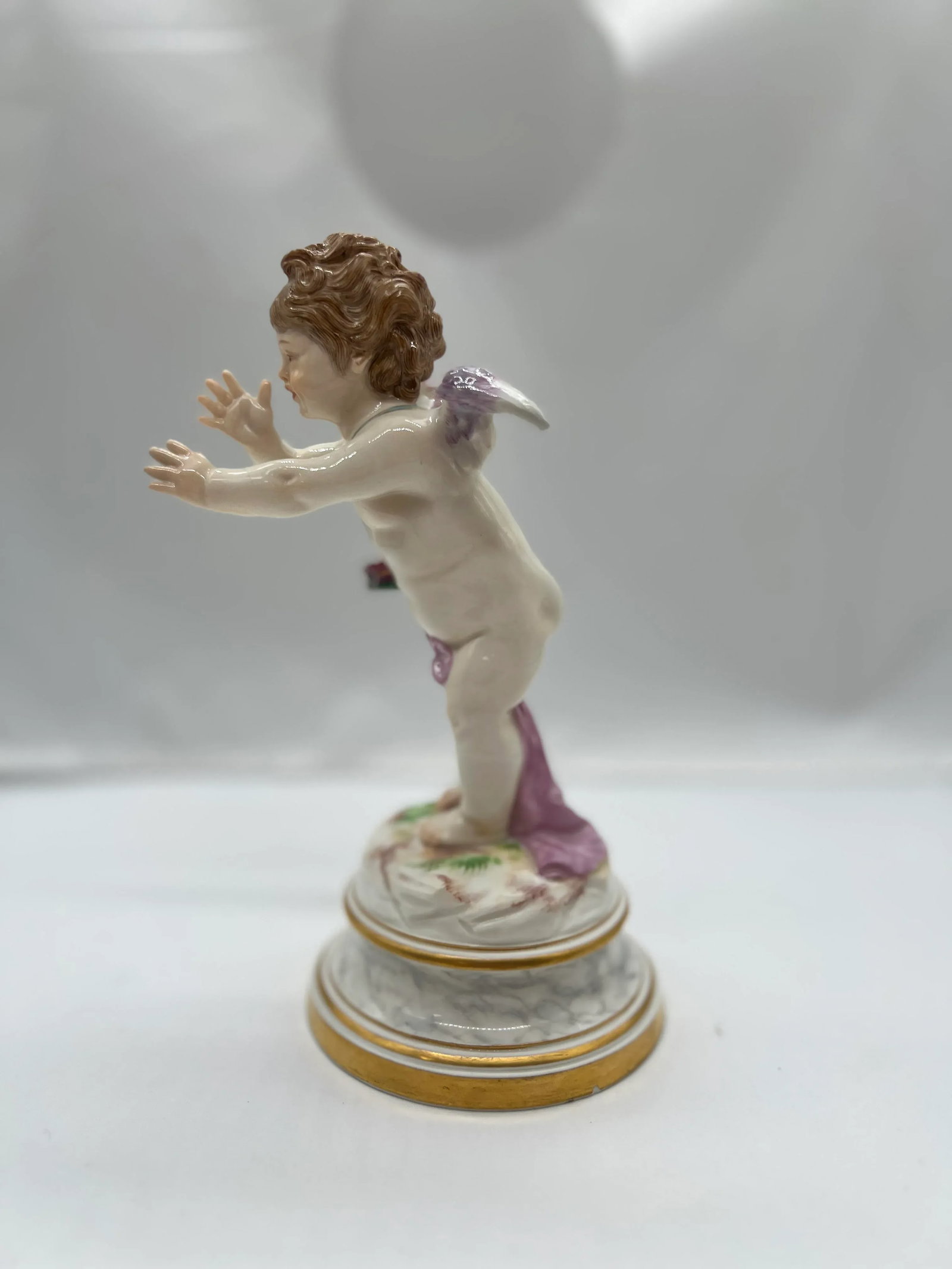 Antique Meissen Porcelain Model L125 Figure of a Cupid Mocking - 3