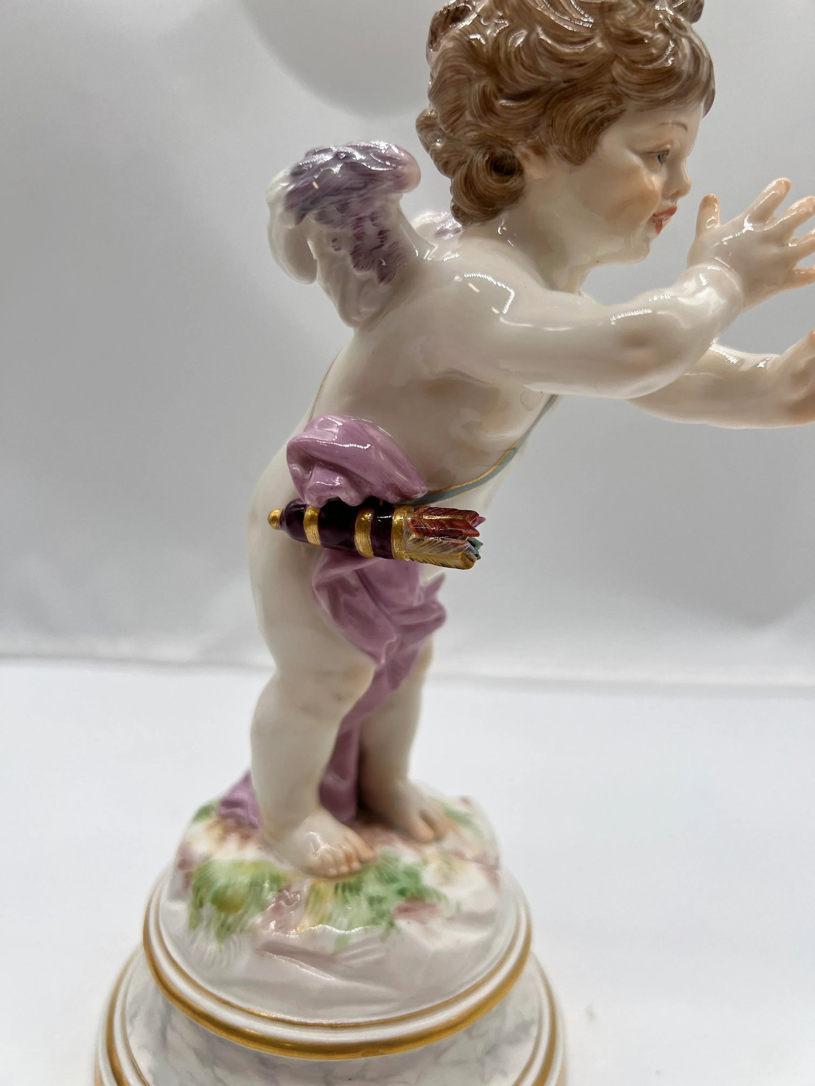 Antique Meissen Porcelain Model L125 Figure of a Cupid Mocking - 6