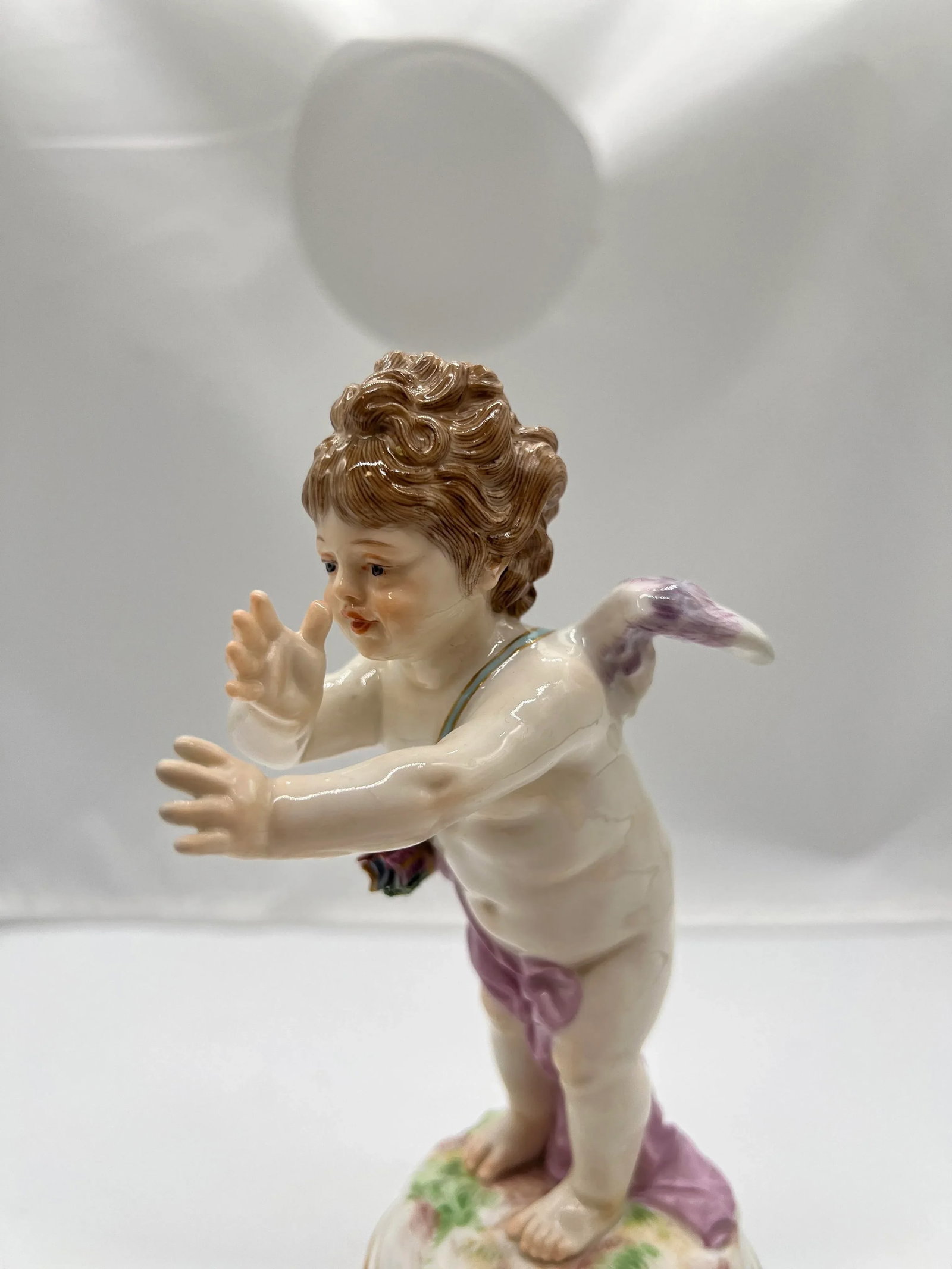 Antique Meissen Porcelain Model L125 Figure of a Cupid Mocking - 7