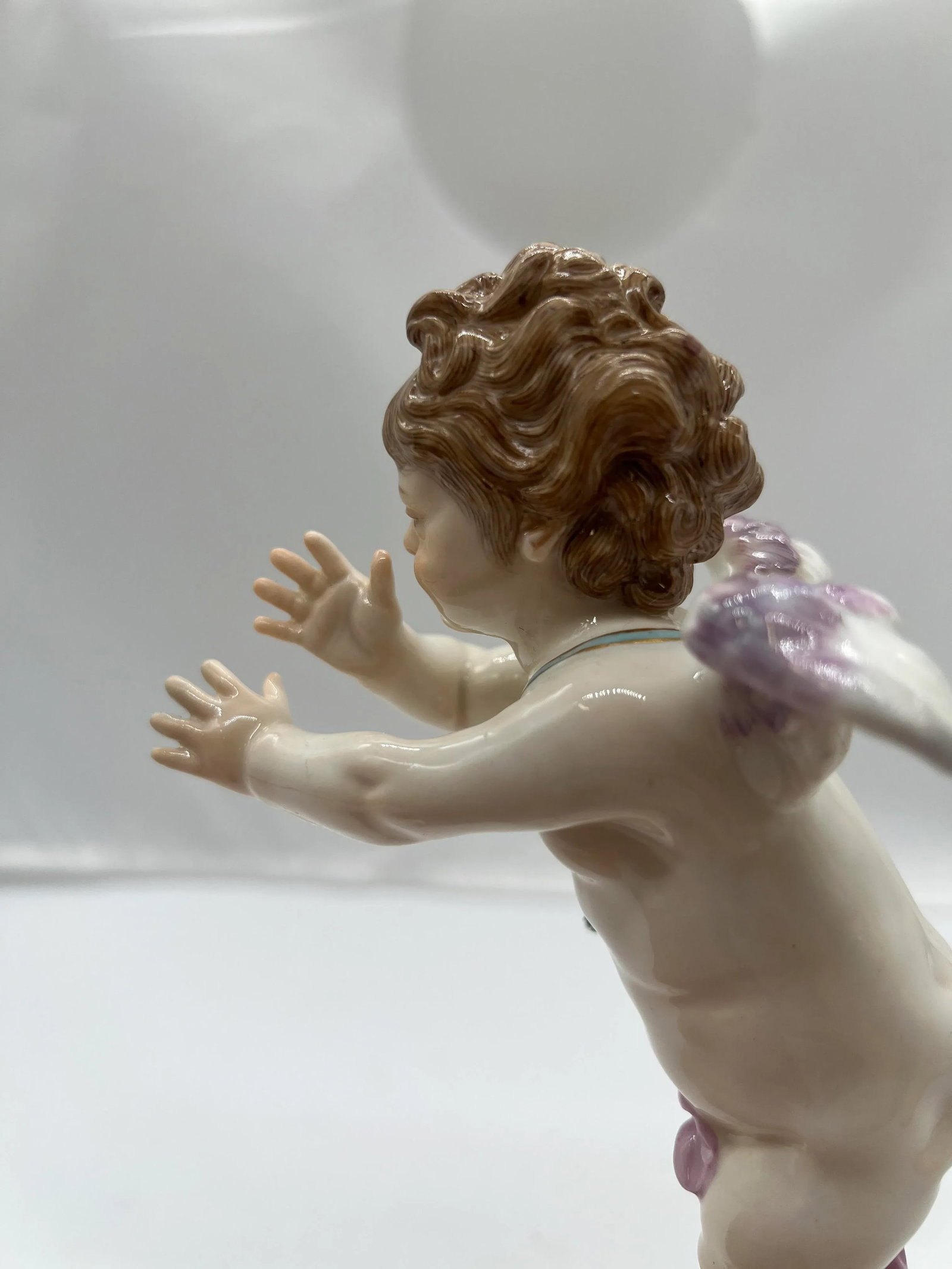 Antique Meissen Porcelain Model L125 Figure of a Cupid Mocking - 9