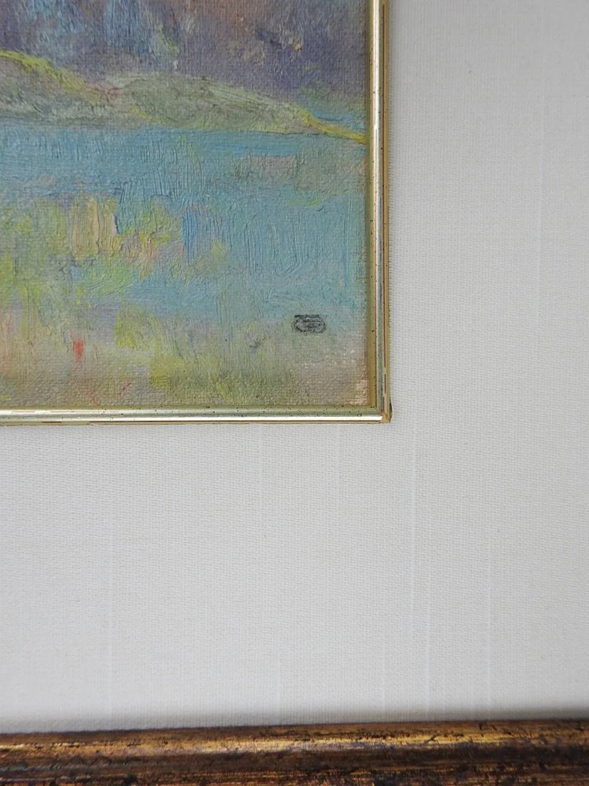 Small Vintage 1933 Dawson Dawson Watson Impressionist Landscape Painting - 2