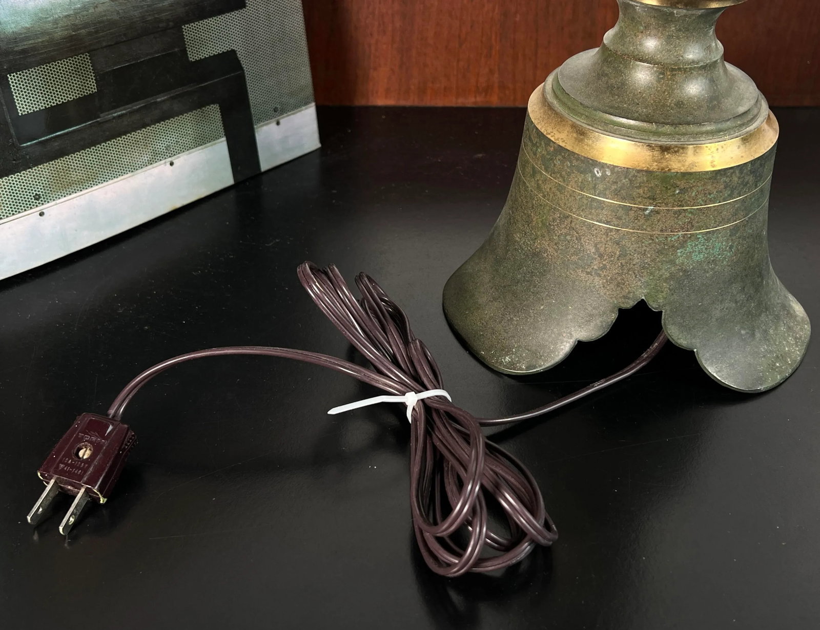 Vintage Carl Sorensen Patinated Bronze 22" Table Lamp - 11