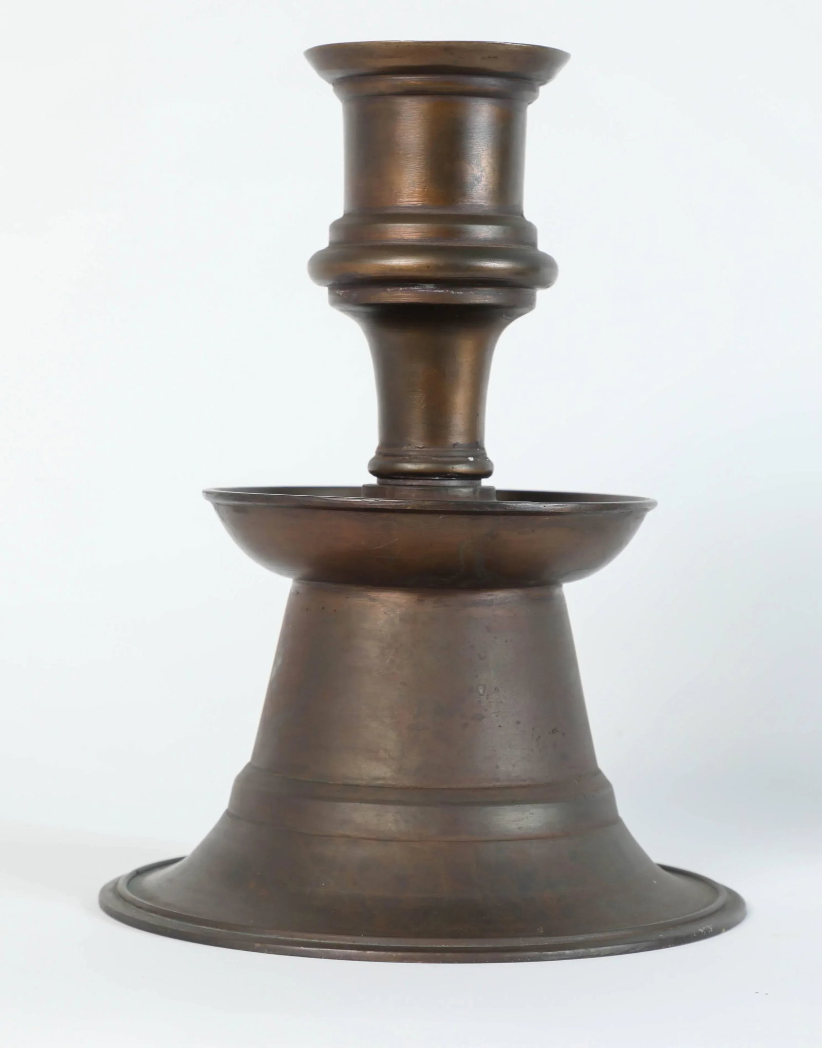 Ottoman Empire Cast Bronze Candleholders - a Pair - 5