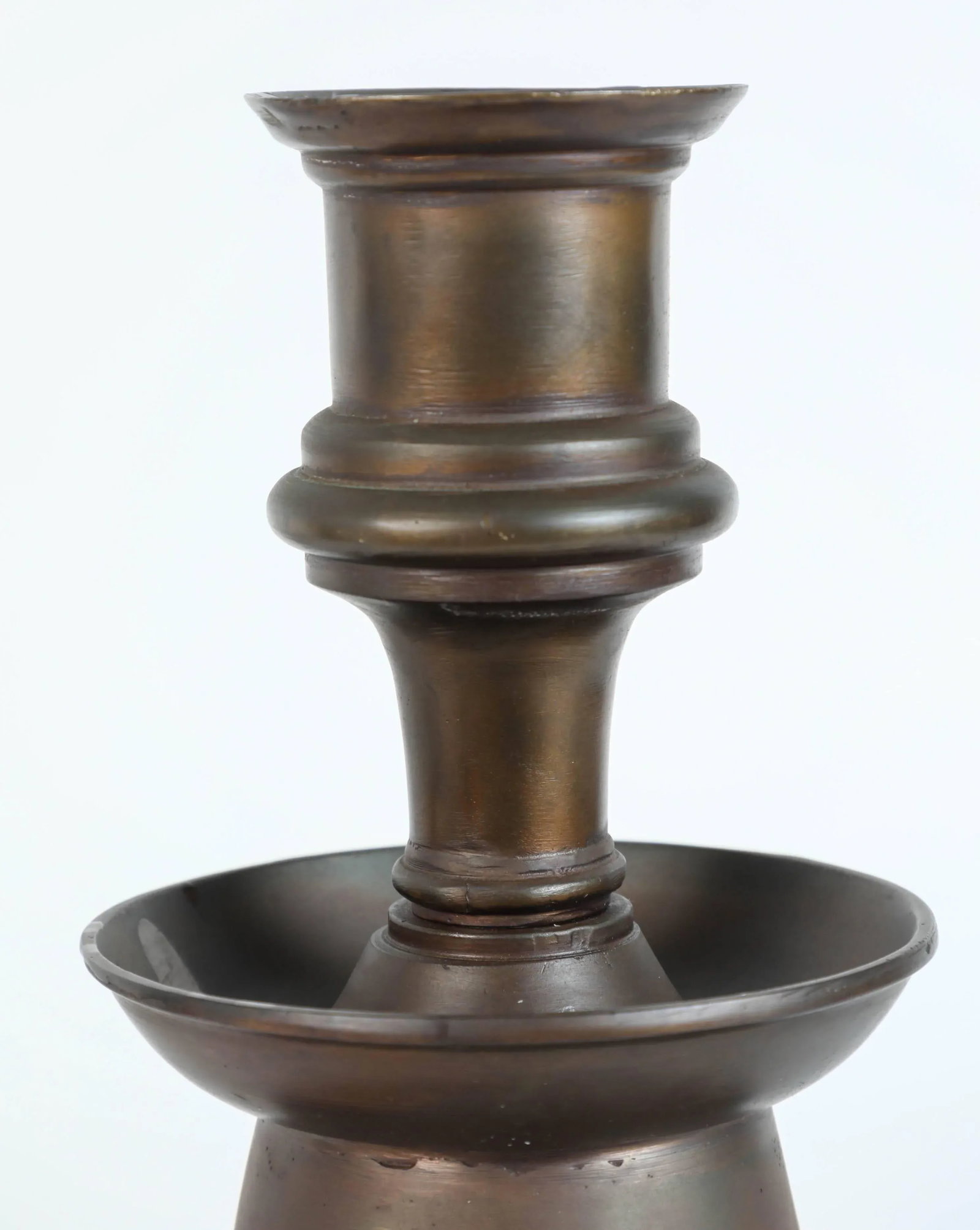 Ottoman Empire Cast Bronze Candleholders - a Pair - 7