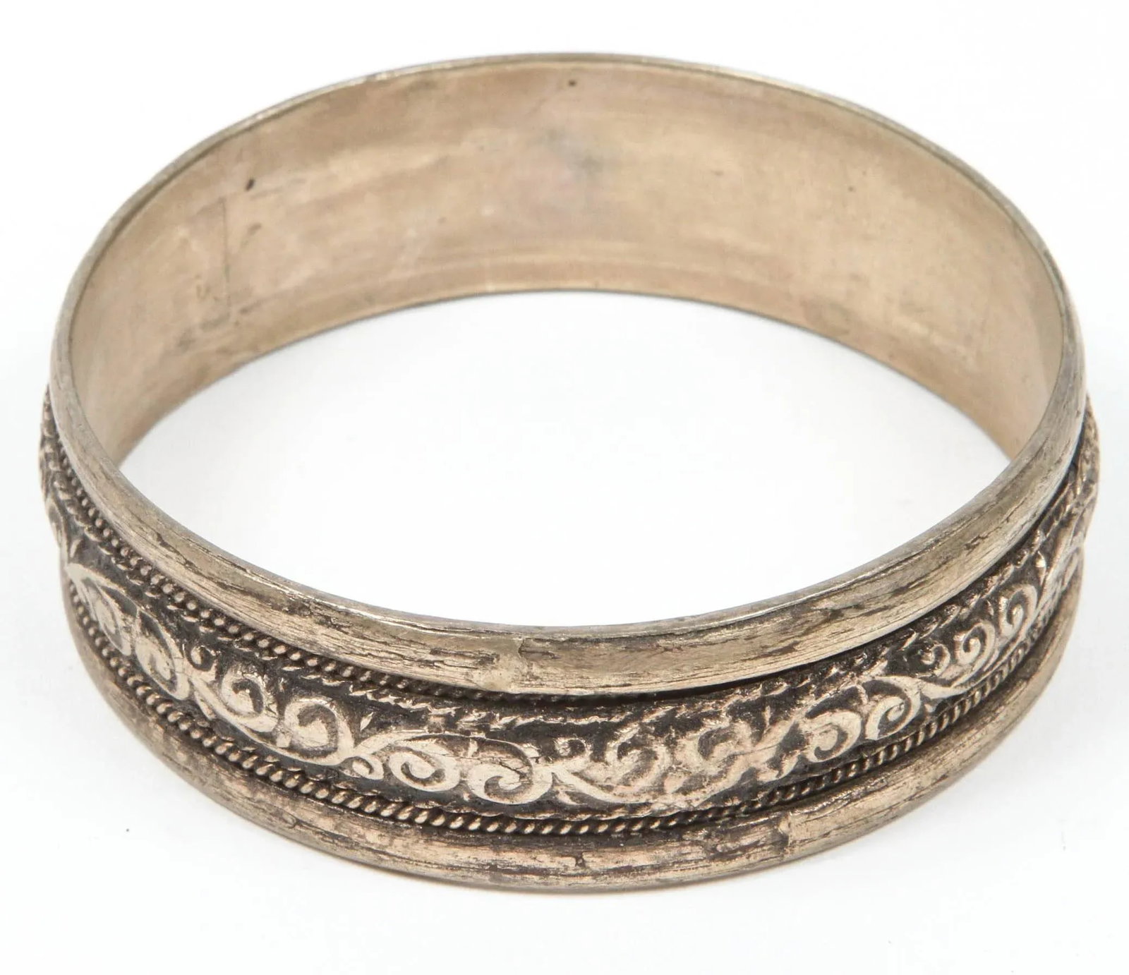 Moroccan Berber Tribal Silver Bracelets - A Pair - 2