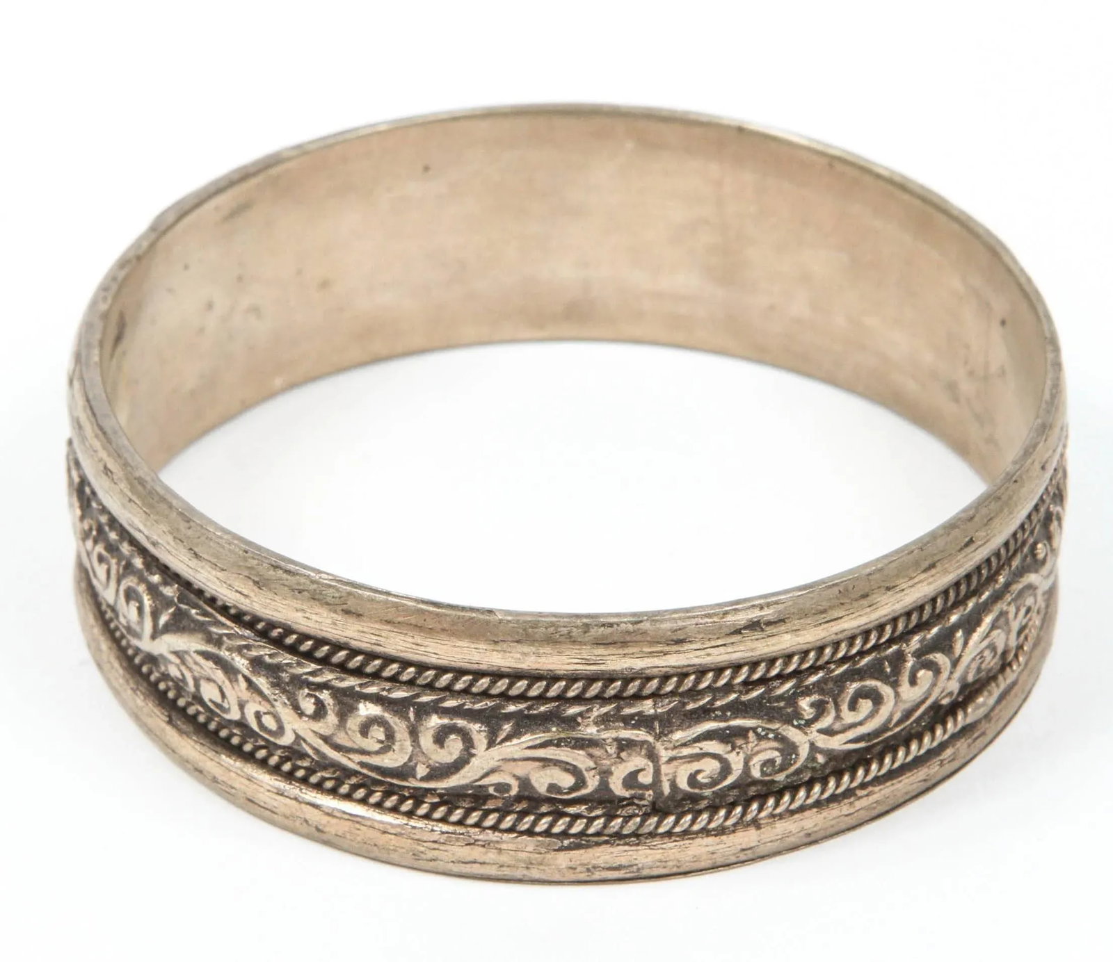 Moroccan Berber Tribal Silver Bracelets - A Pair - 3