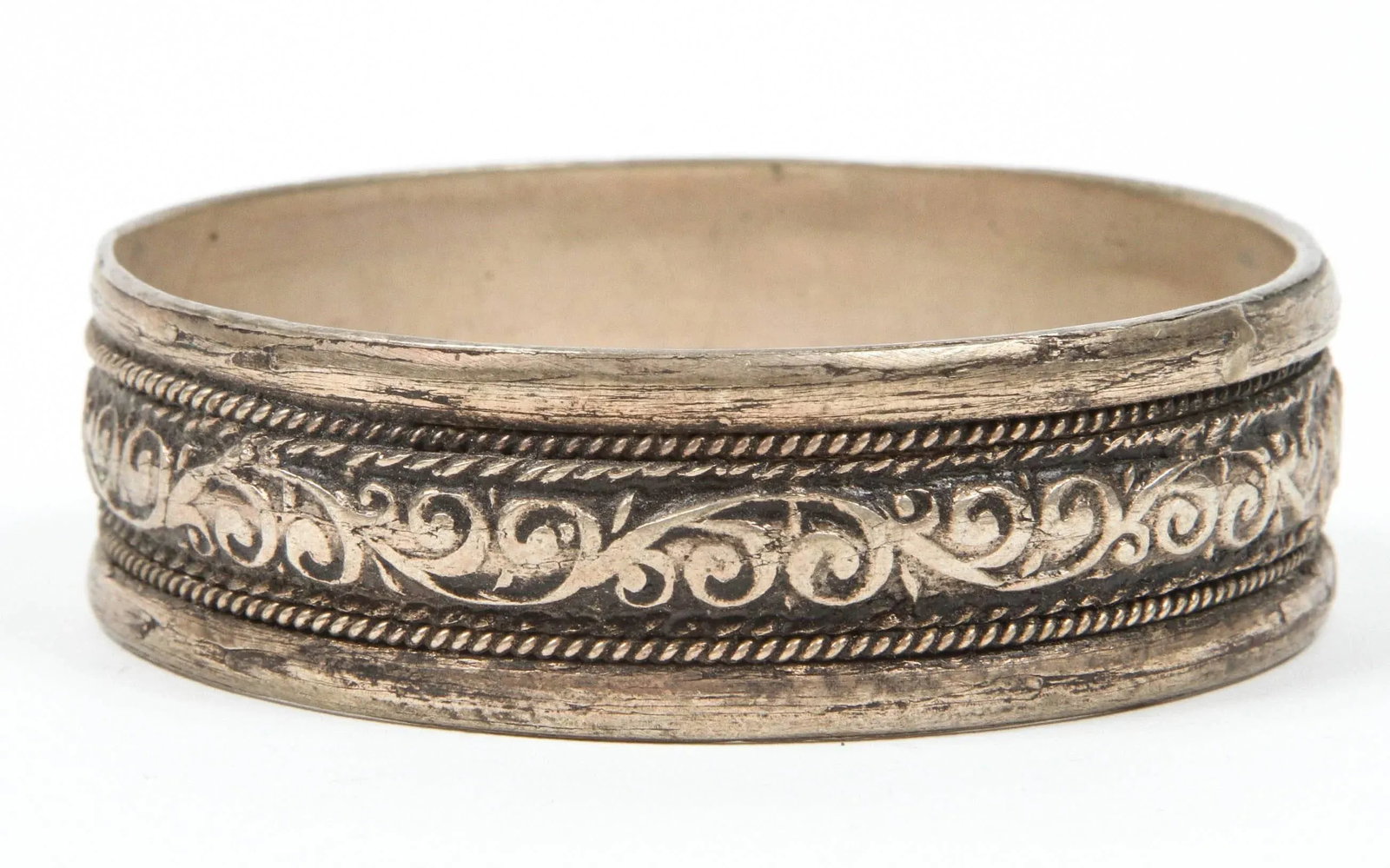 Moroccan Berber Tribal Silver Bracelets - A Pair - 4