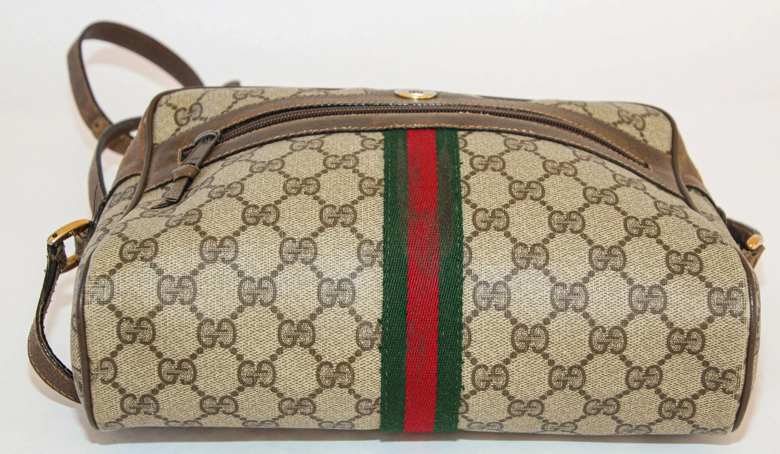 Vintage GUCCI Monogram Ophidia Web GG Supreme Shoulder Crossbody Bag - 11