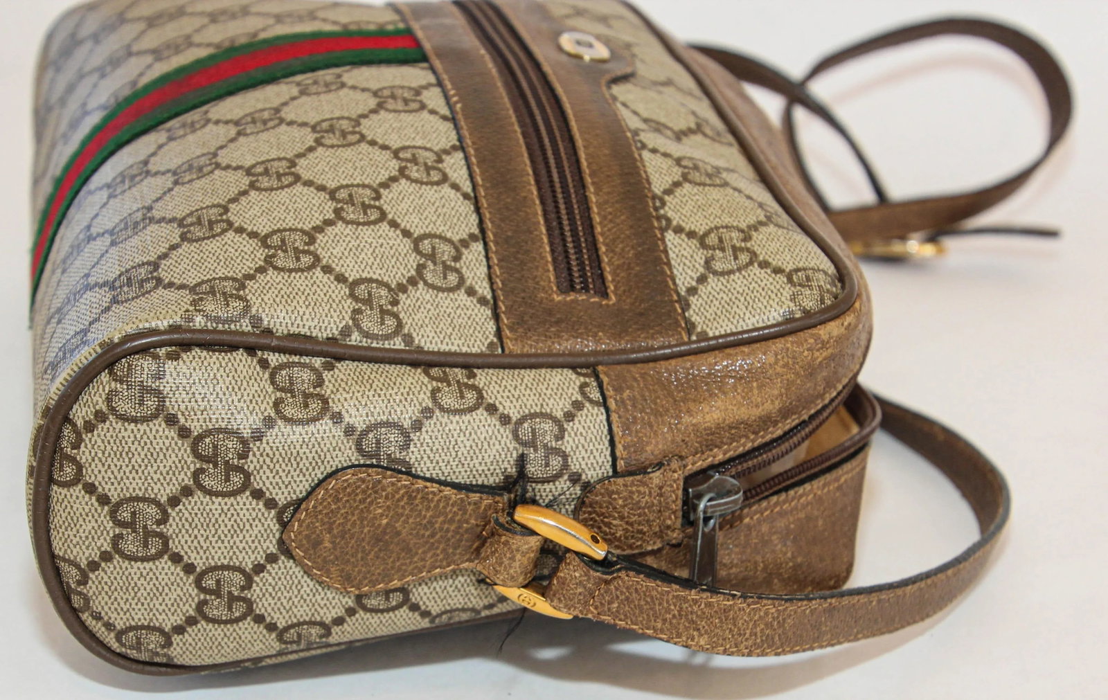Vintage GUCCI Monogram Ophidia Web GG Supreme Shoulder Crossbody Bag - 2
