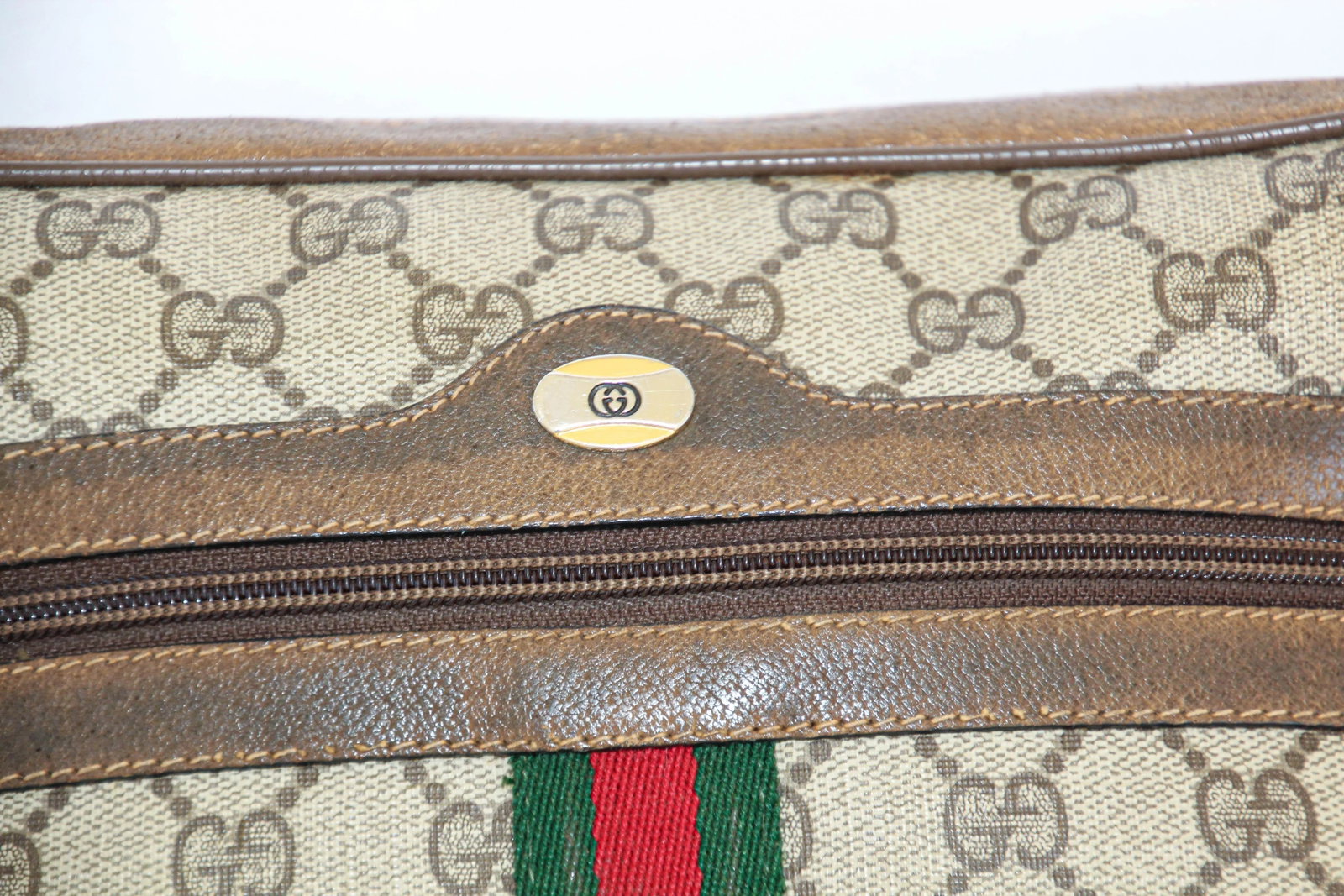 Vintage GUCCI Monogram Ophidia Web GG Supreme Shoulder Crossbody Bag - 6