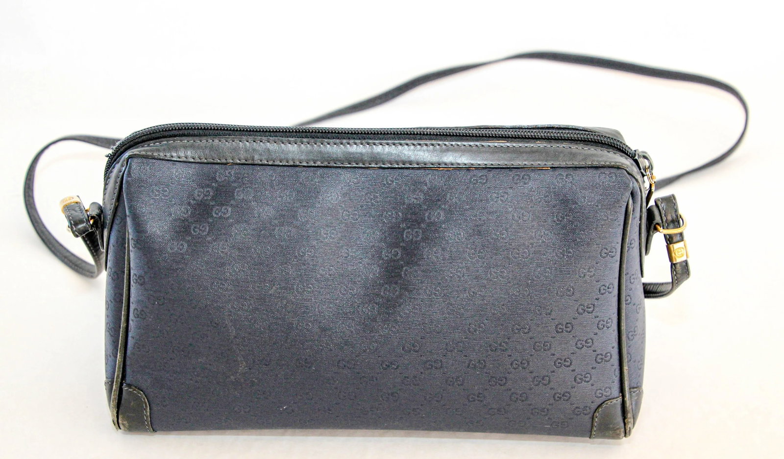 GUCCI Monogram Navy Handbag - 3