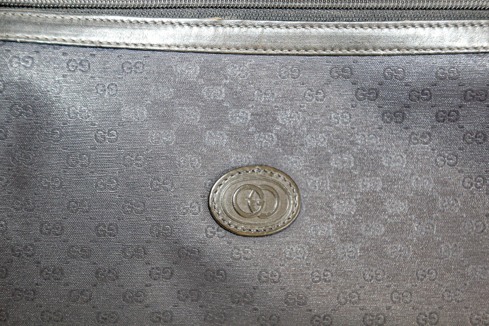 GUCCI Monogram Navy Handbag - 9