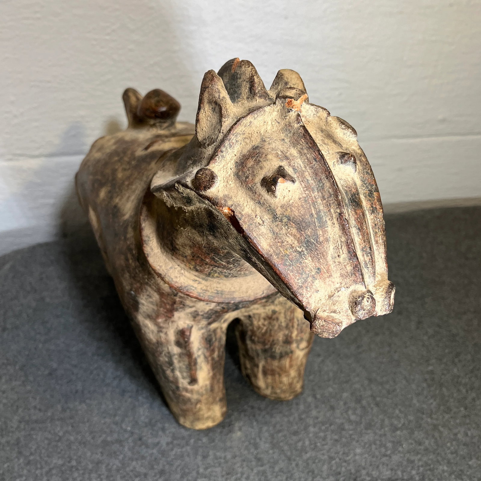 Mid 20th Century Japanese Haniwa Style Pottery Horse - 10