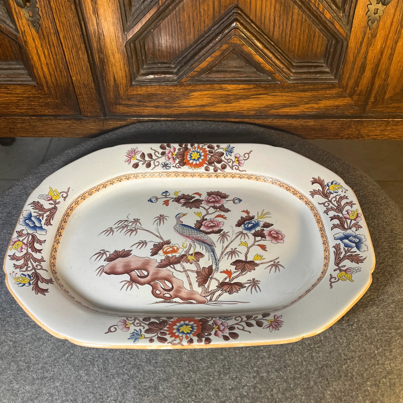 Antique Wedgwood Stone China Platter - 4