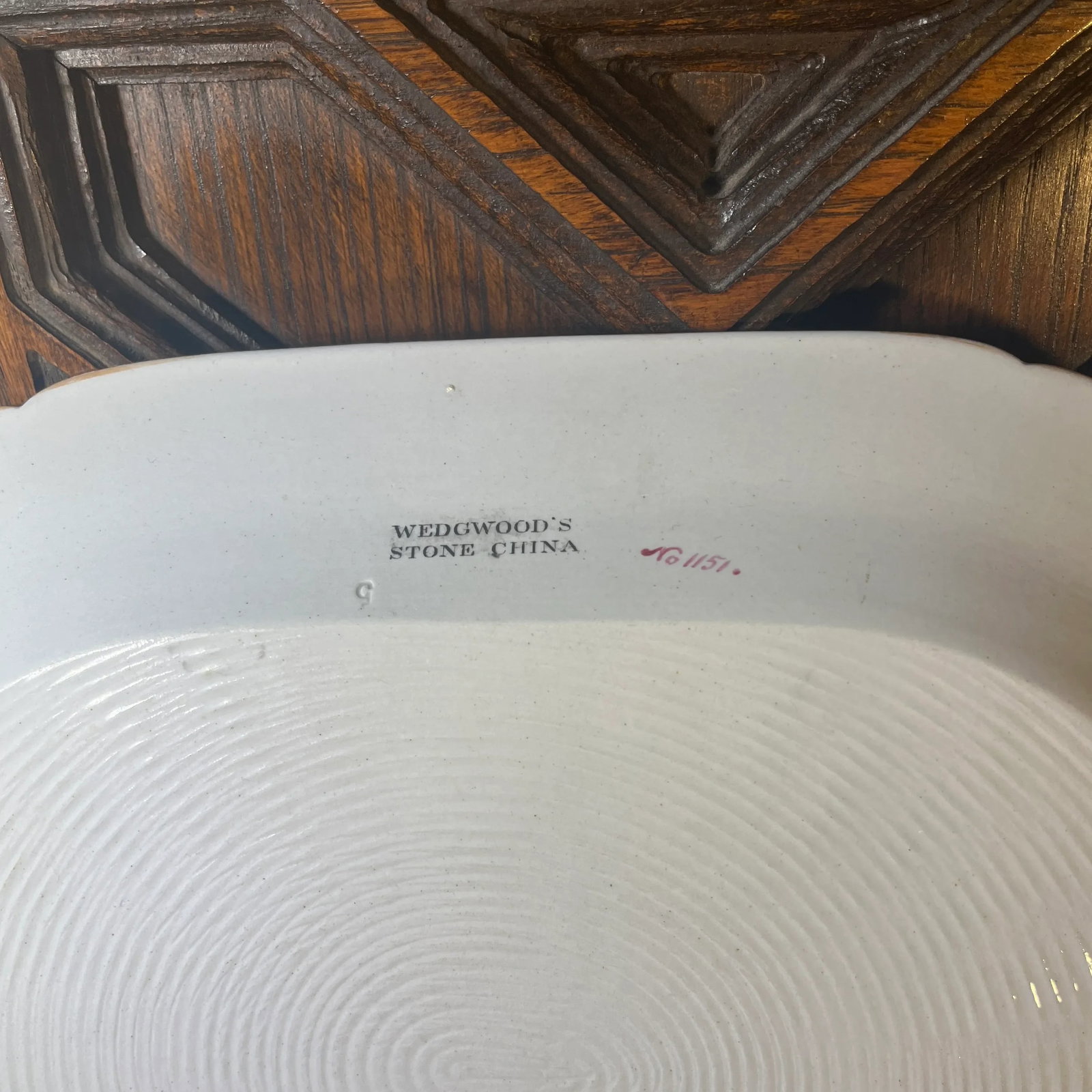Antique Wedgwood Stone China Platter - 7