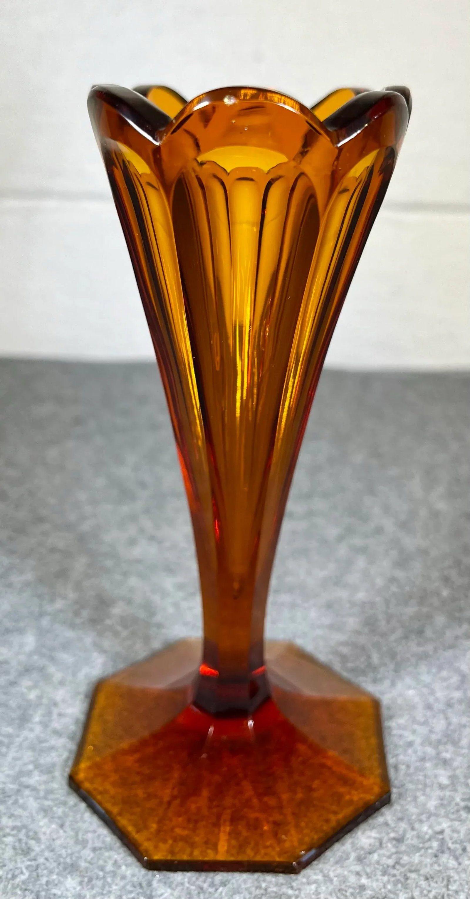 Early 20th Century Art Deco Glass Vase by Moser - 4