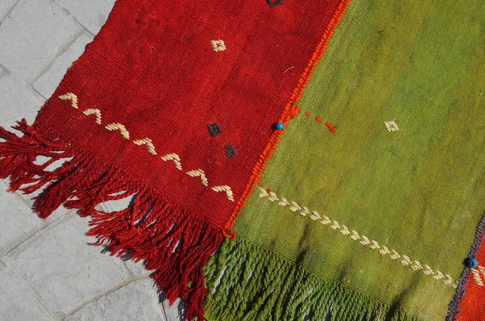 Vintage Turkish Rug Hand Woven Tribal Kilim Tapestry Area Rug Wall Decor - 4"²2"³ × - 12