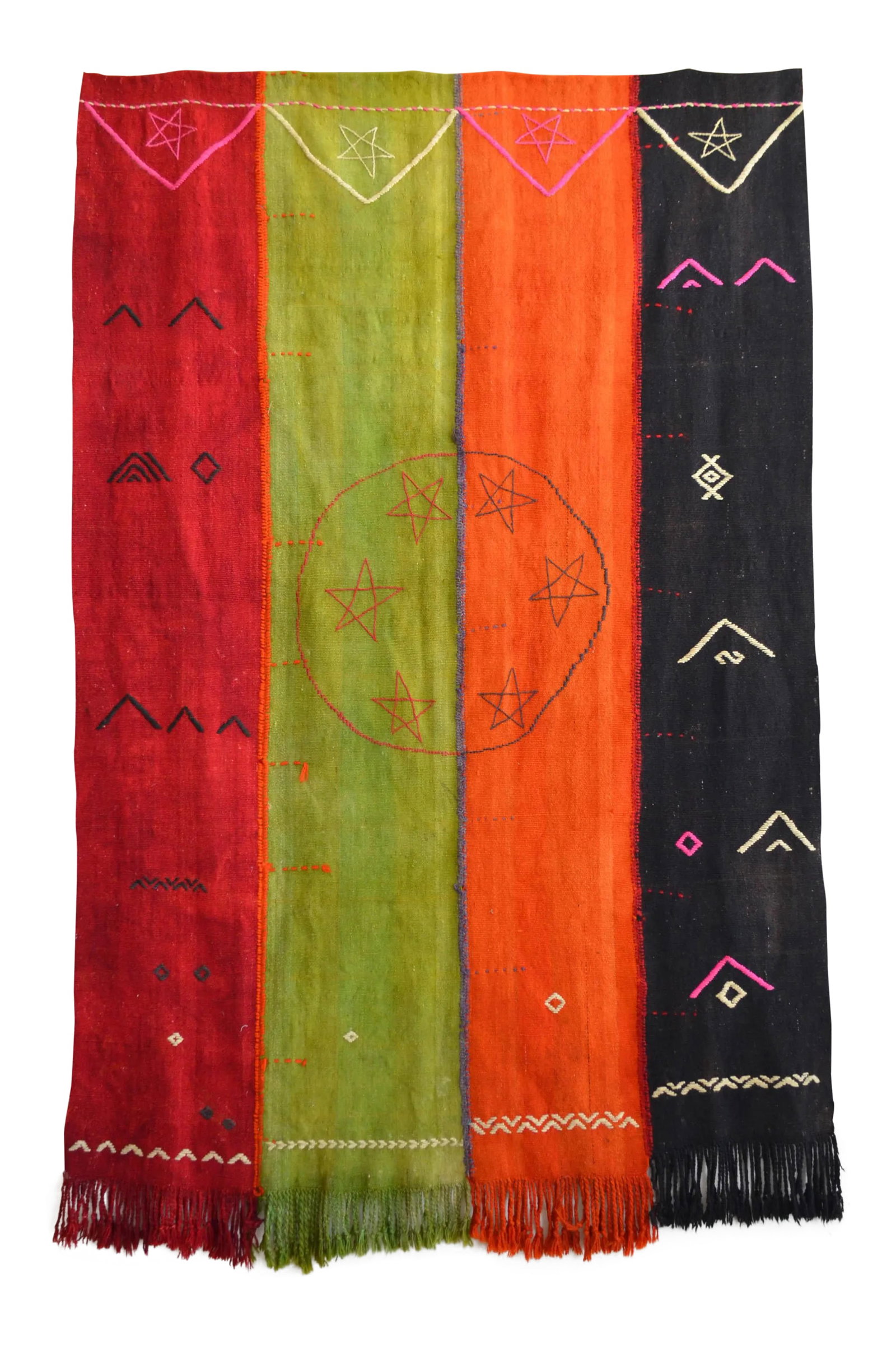 Vintage Turkish Rug Hand Woven Tribal Kilim Tapestry Area Rug Wall Decor - 4"²2"³ × (1 of 13)