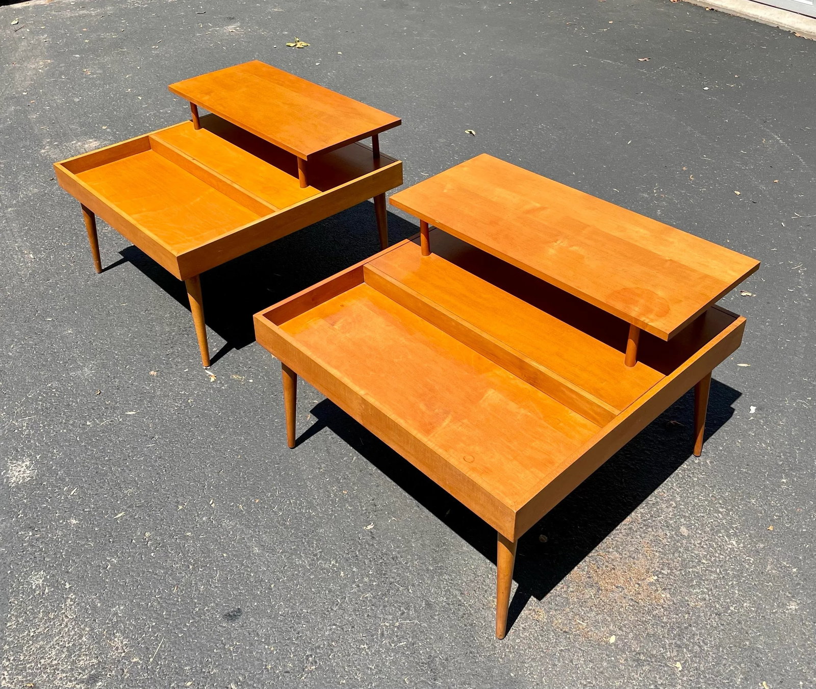 Paul McCobb Planner Group by Winchendon Two Tier Tables - 2