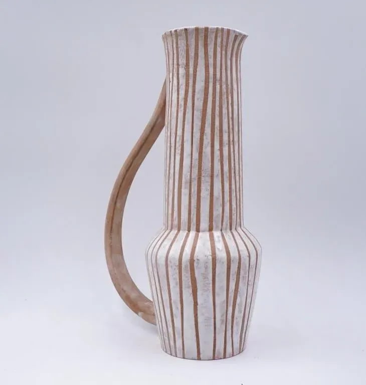 Mid 20th Century Joel Edwards Sculptural Pottery Pitcher - 5